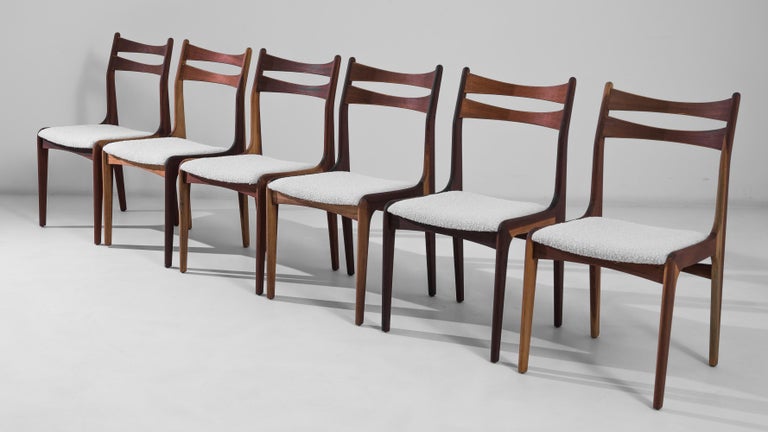 20th Century Danish Modern Teak Dining Chairs, Set of Six For Sale