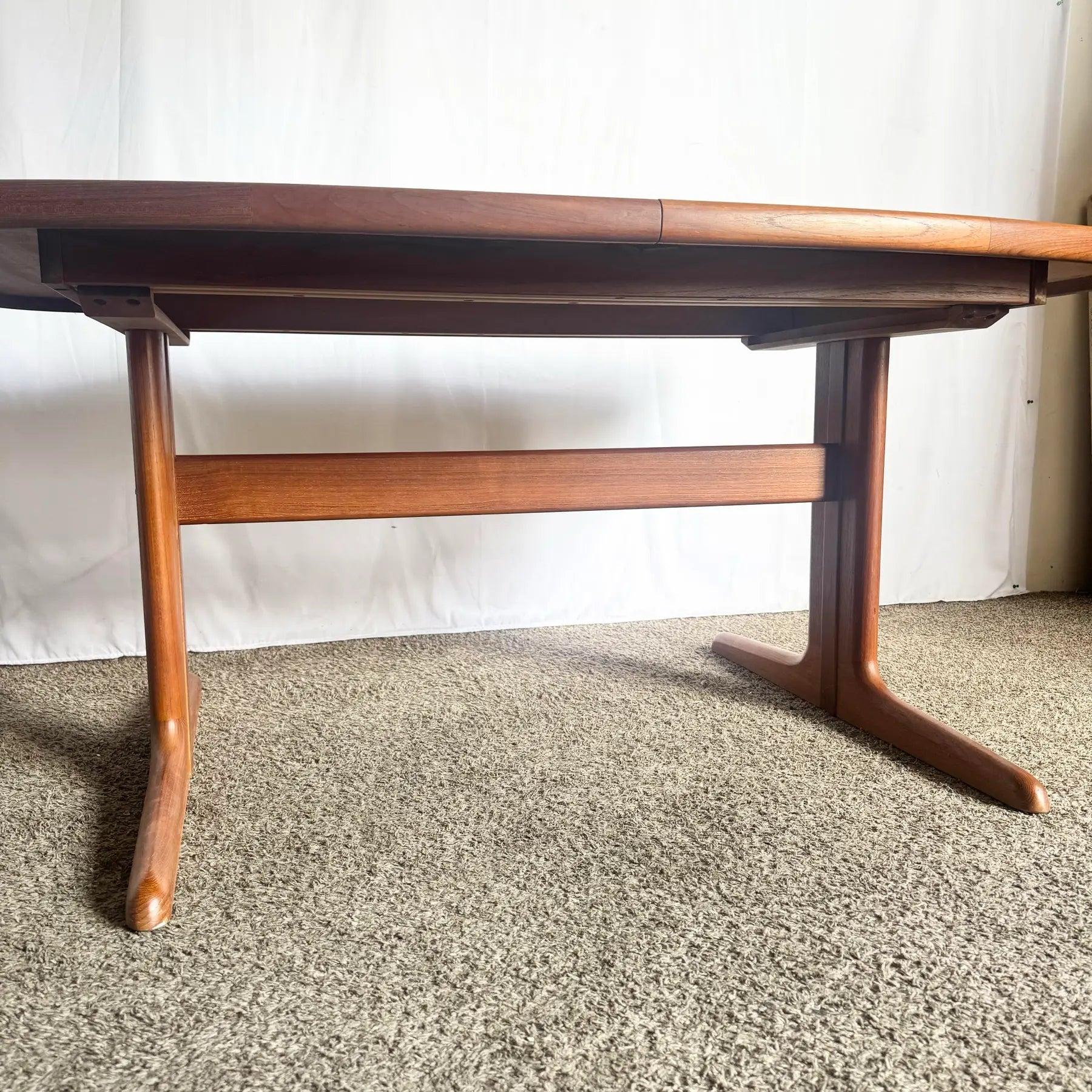 20th Century Danish Modern Teak Dining Table by Skovby For Sale