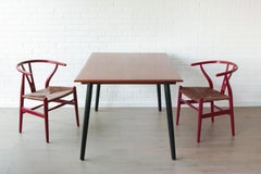 Danish Modern Teak Dining Table or Partners Desk
