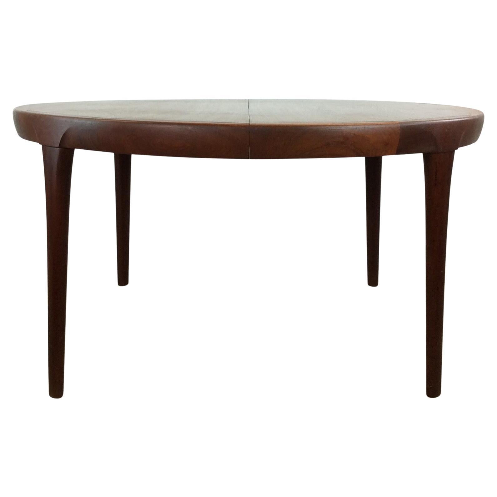 Danish Modern Teak Dining Table with 3 Large Leafs
