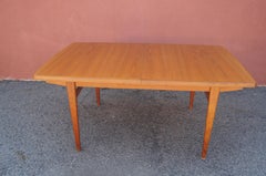 Danish Modern Teak Dining Table with Extensions