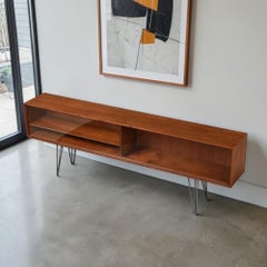 Danish Modern Teak Display Console by Ib Kofod-Larsen, 1950s