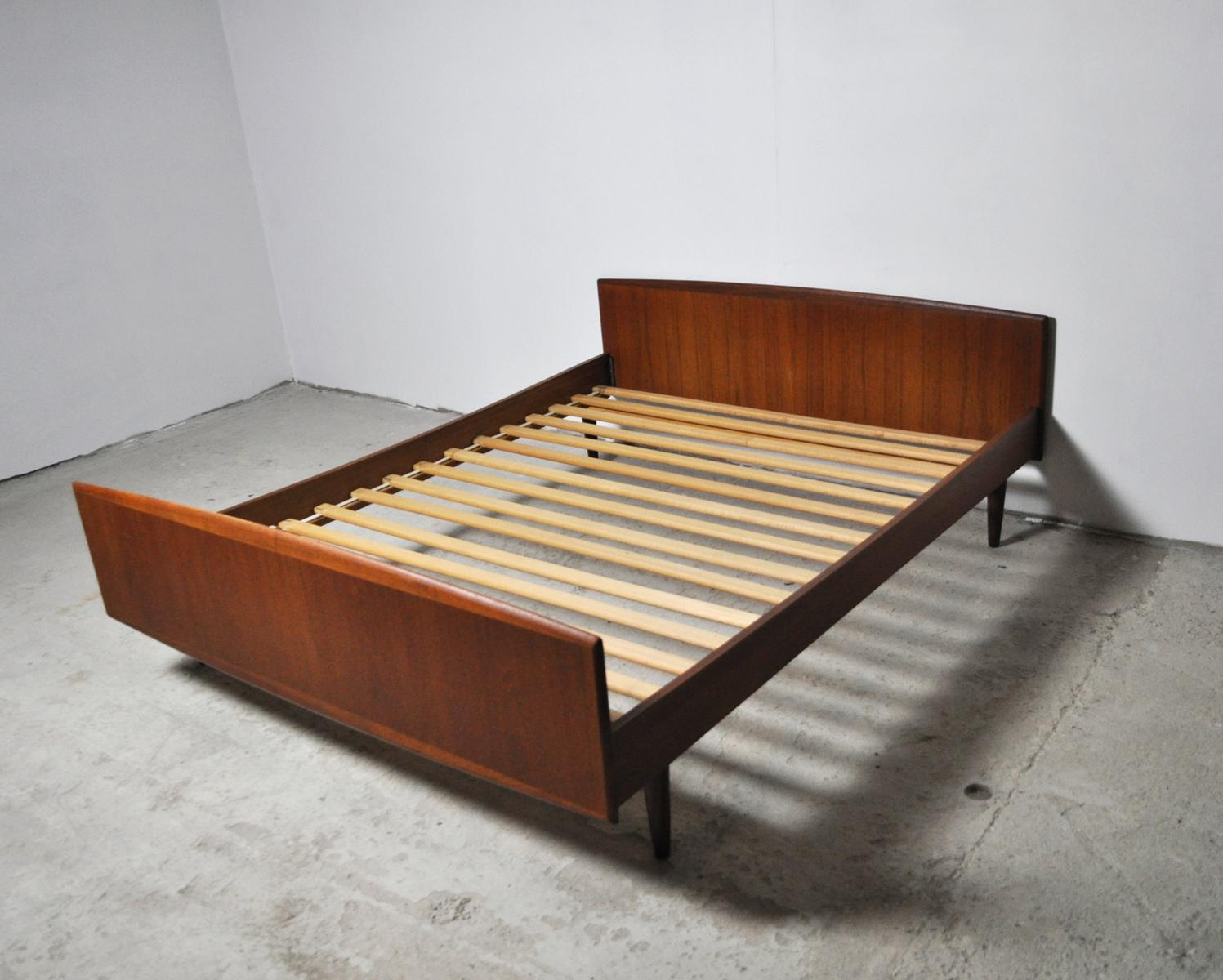 20th Century Danish Modern Teak Double Bed, 1960s