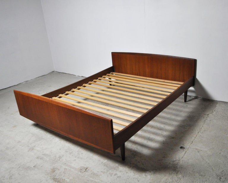 Danish Modern Teak Double Bed, 1960s at 1stdibs