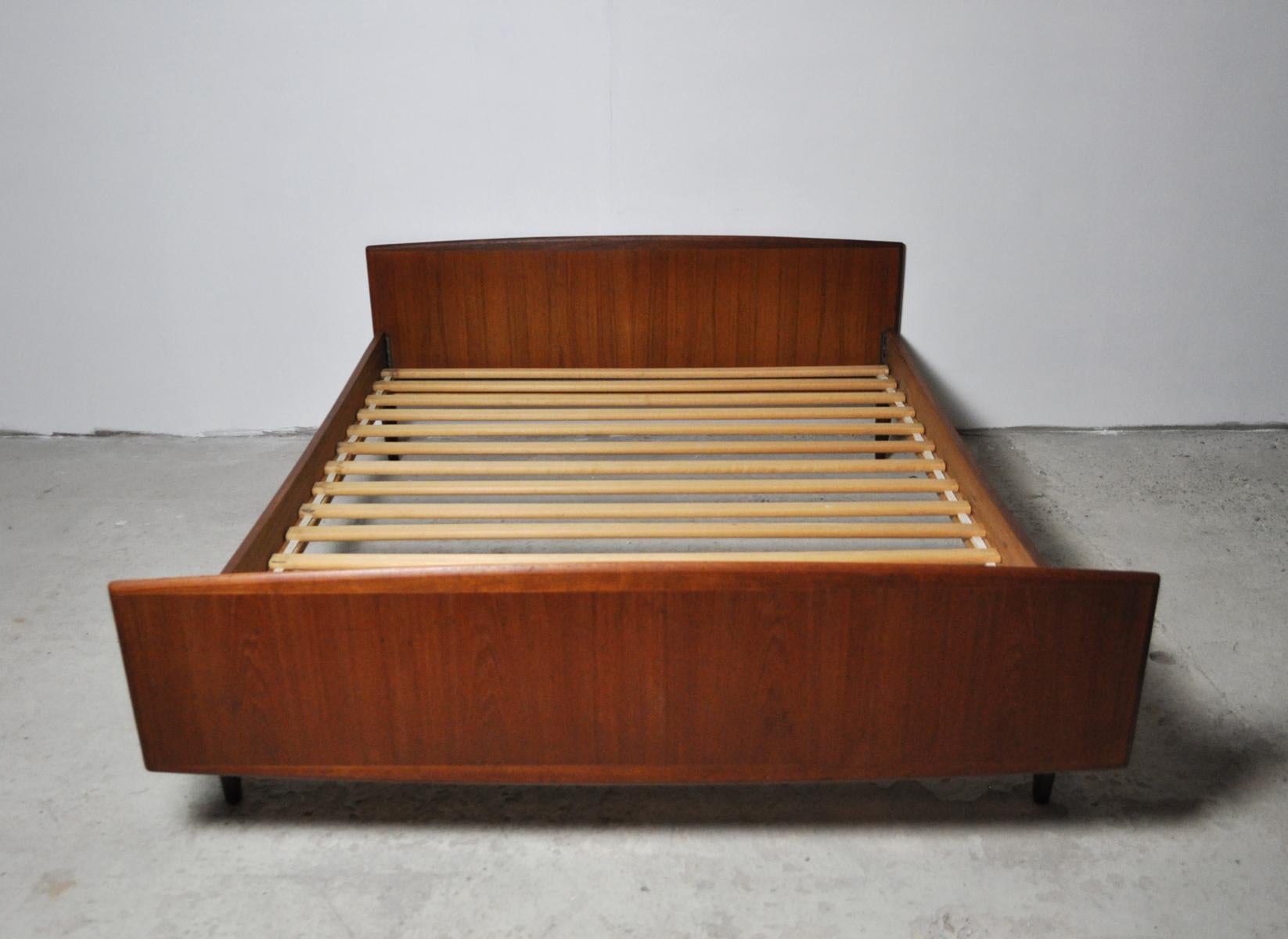 Danish Modern Teak Double Bed, 1960s 1