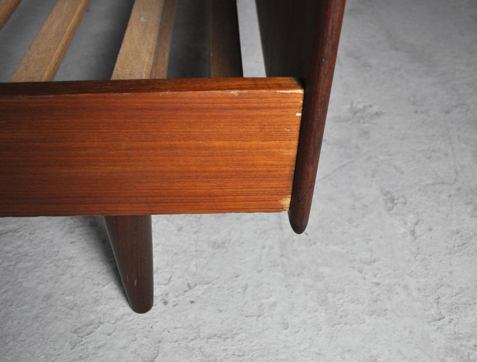 Danish Modern Teak Double Bed, 1960s 4