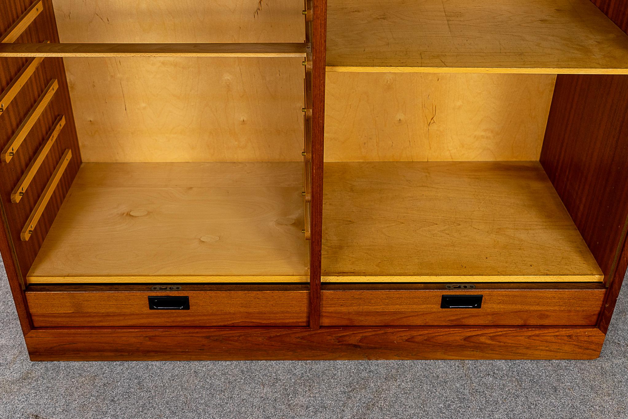 Scandinavian Modern Danish Modern Teak Double Door File Cabinet 