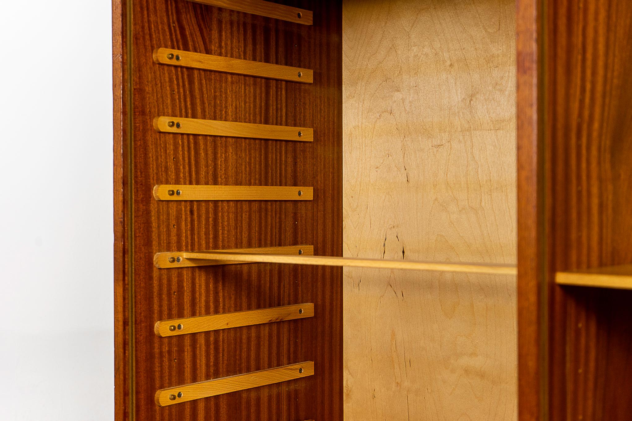 Danish Modern Teak Double Door File Cabinet  2