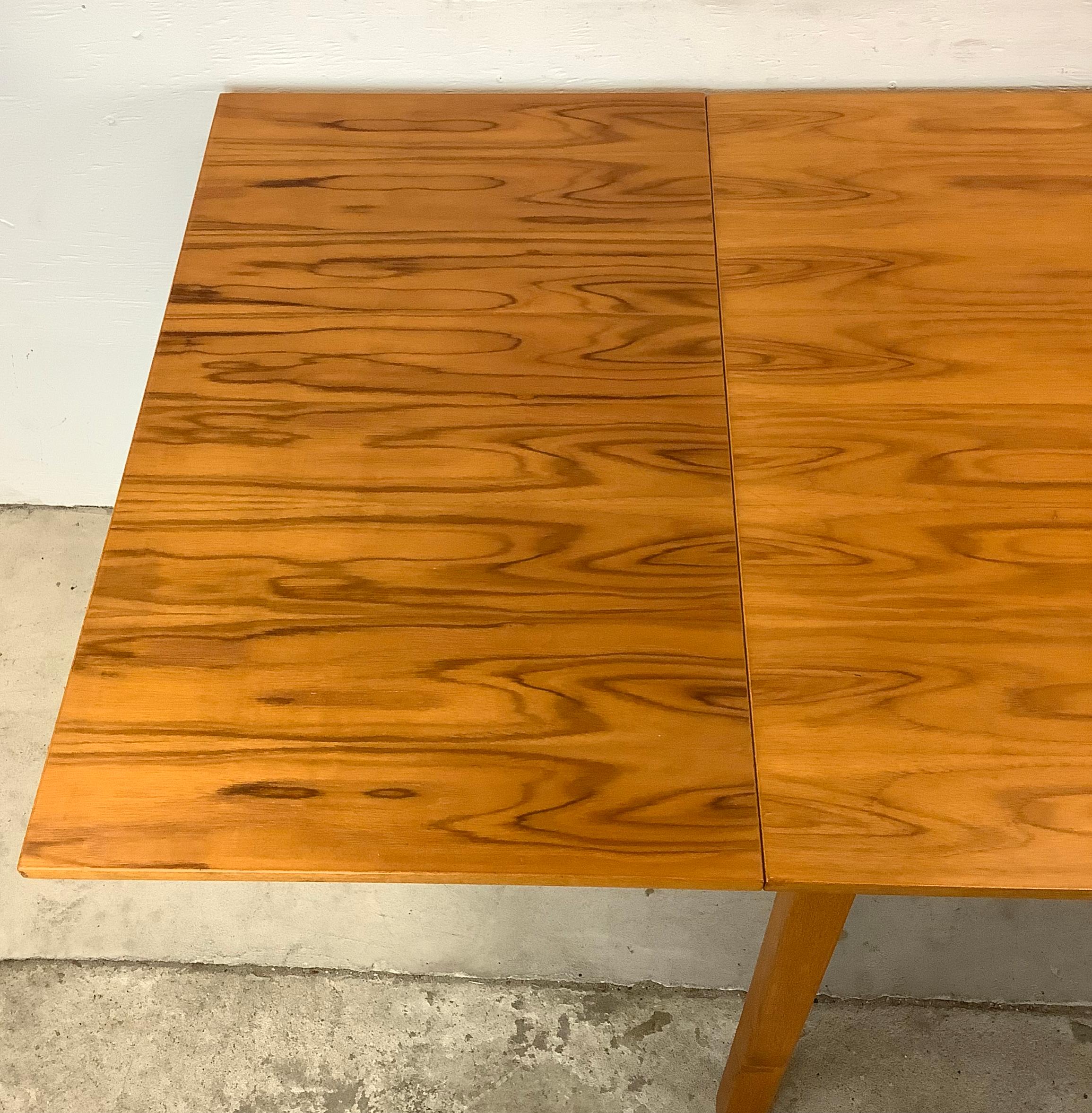 Danish Modern Teak Draw Leaf Dining Table, Brdr. Furbo 1