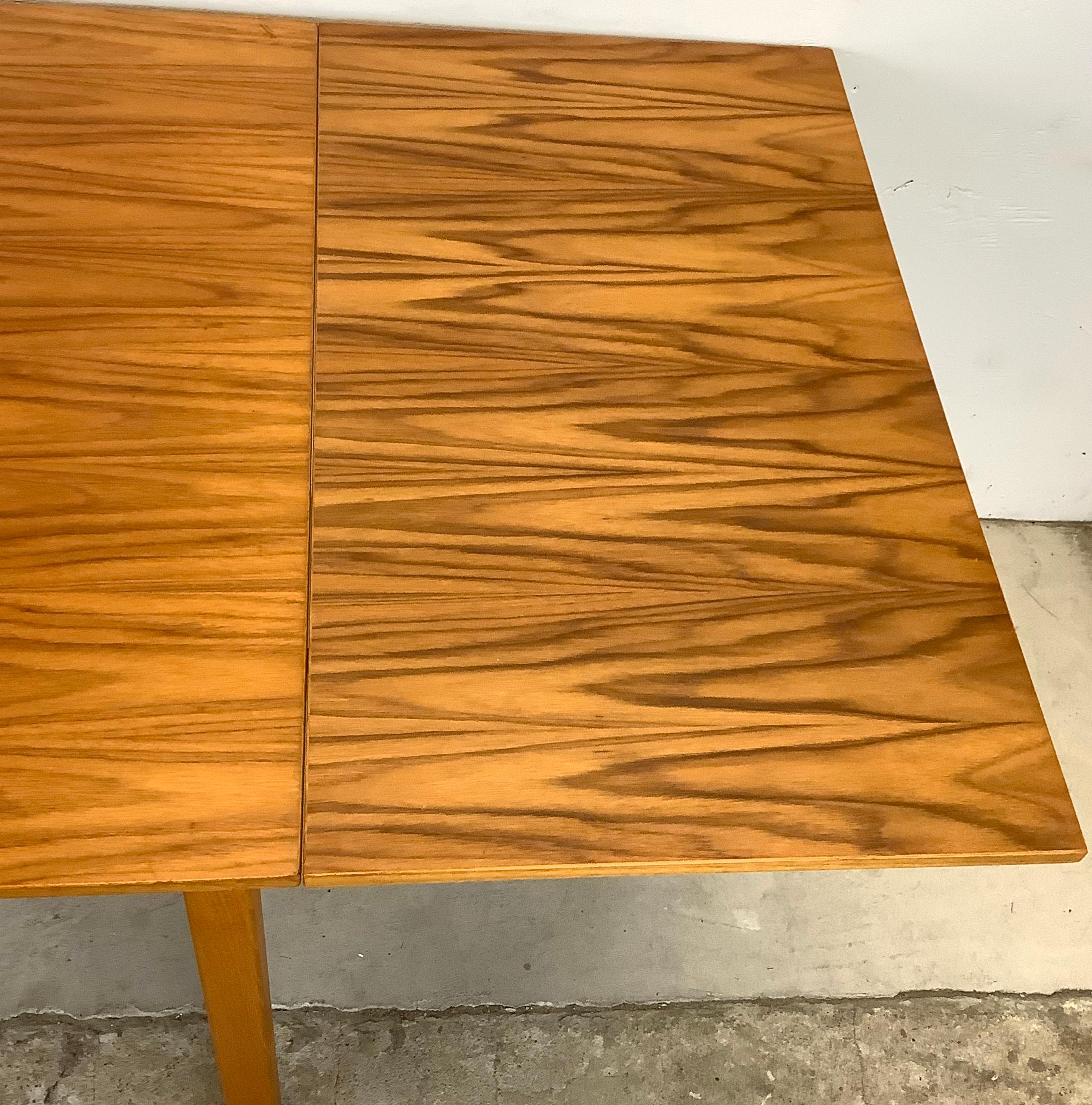 Danish Modern Teak Draw Leaf Dining Table, Brdr. Furbo 2