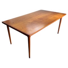 Danish Modern Teak Draw-Leaf Dining Table by Skovmand & Andersen