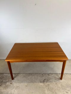 Danish Modern Teak Draw Leaf Dining Table