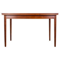 Tavolo da pranzo danese moderno in teak con ante a cassetto