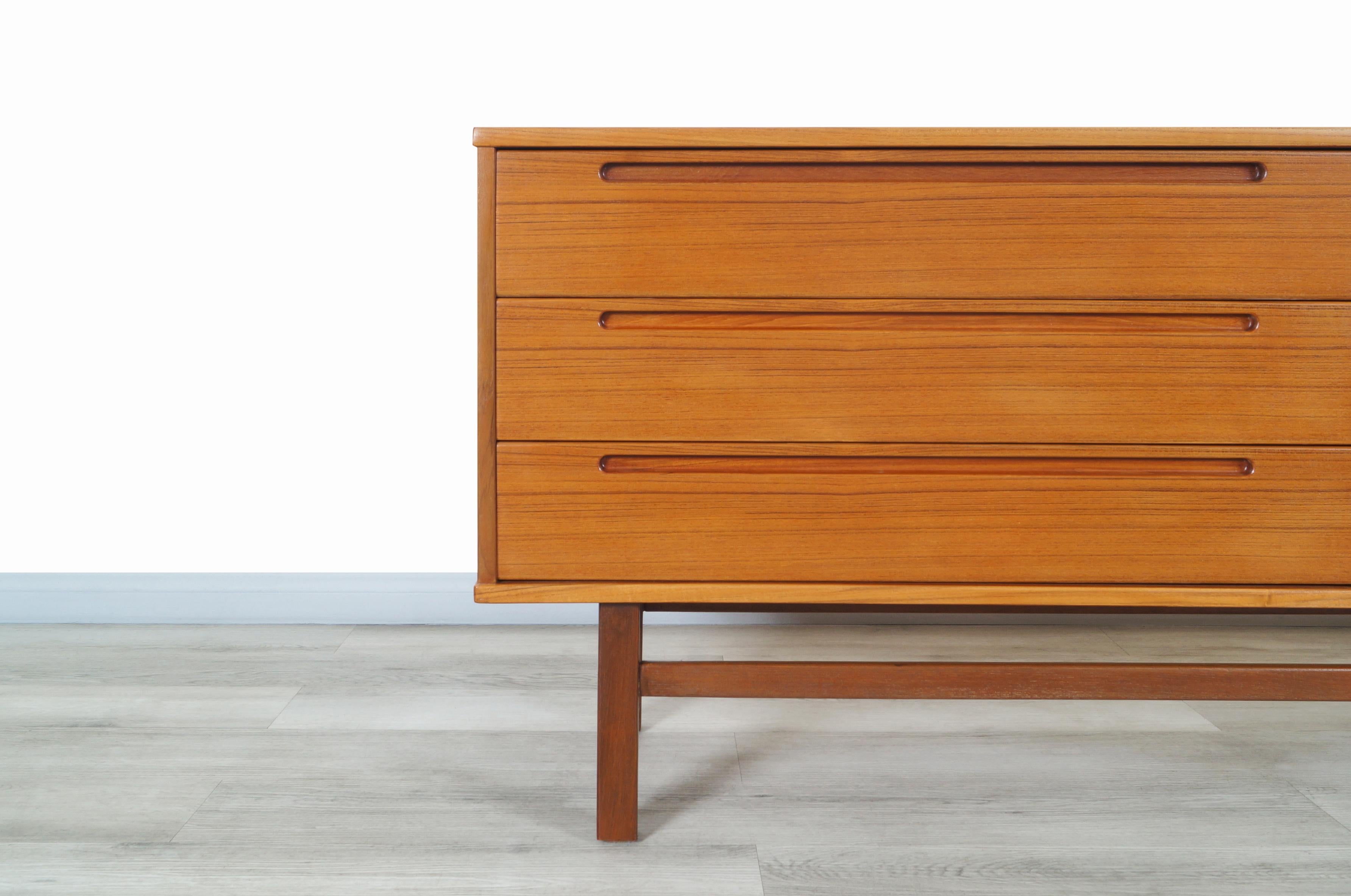 Mid-20th Century Danish Modern Teak Dresser by Nils Jonsson for Hjn Møbler