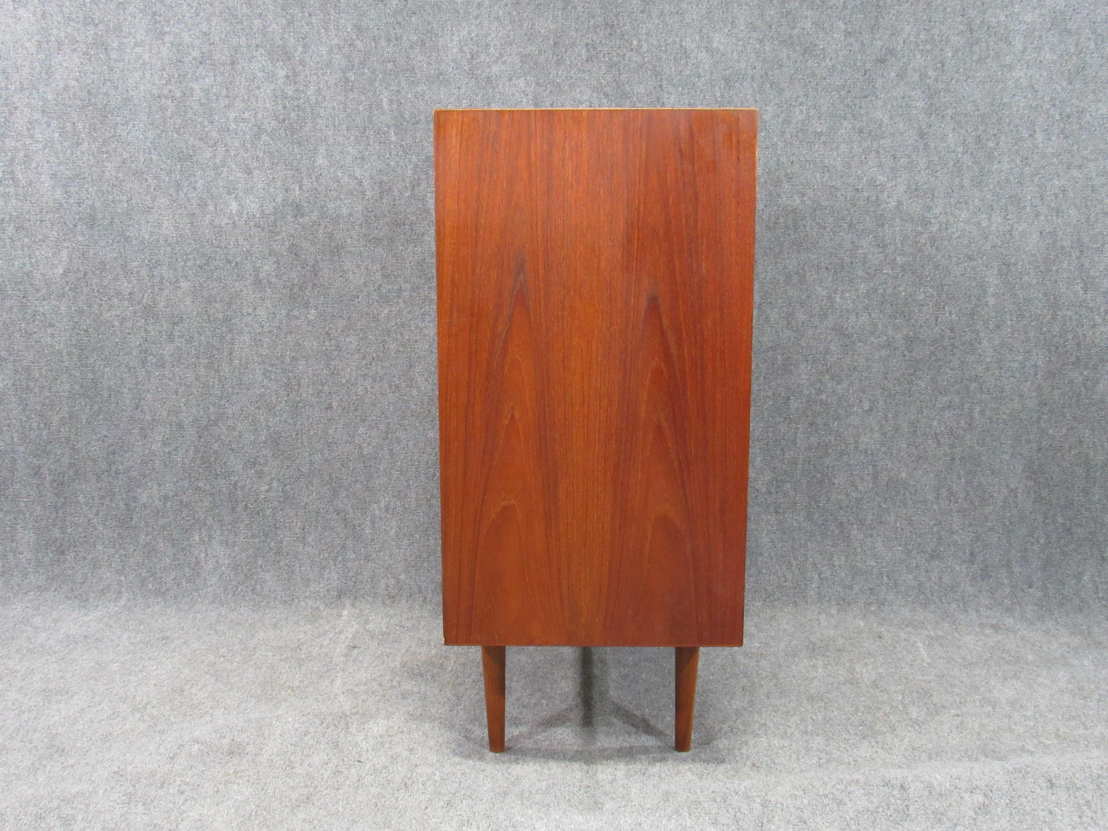 Mid-20th Century Danish Modern Teak Dresser Chest of Drawers in Style of Kai Kristiansen