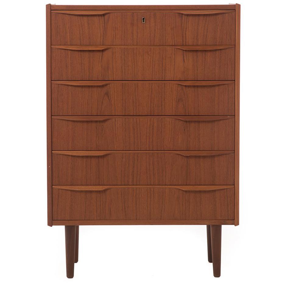 Danish Modern Teak Dresser with Winged Pulls