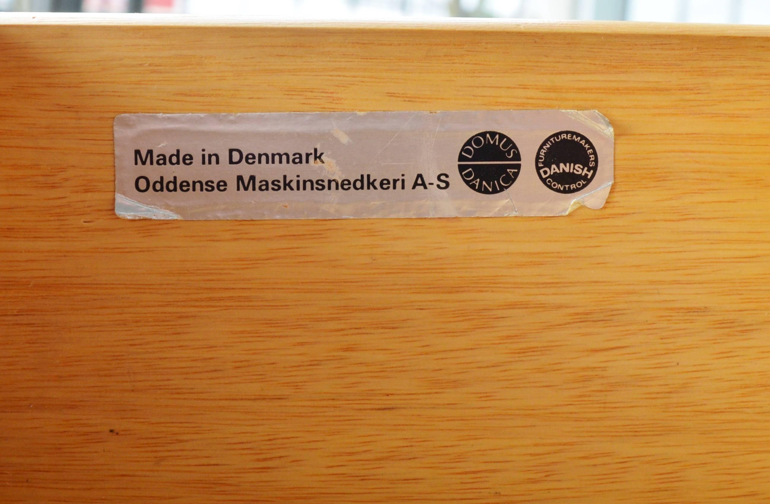 Danish Modern Teak Drop-Leaf Desk by EW Bach for Oddense Maskinsnedkeri 4