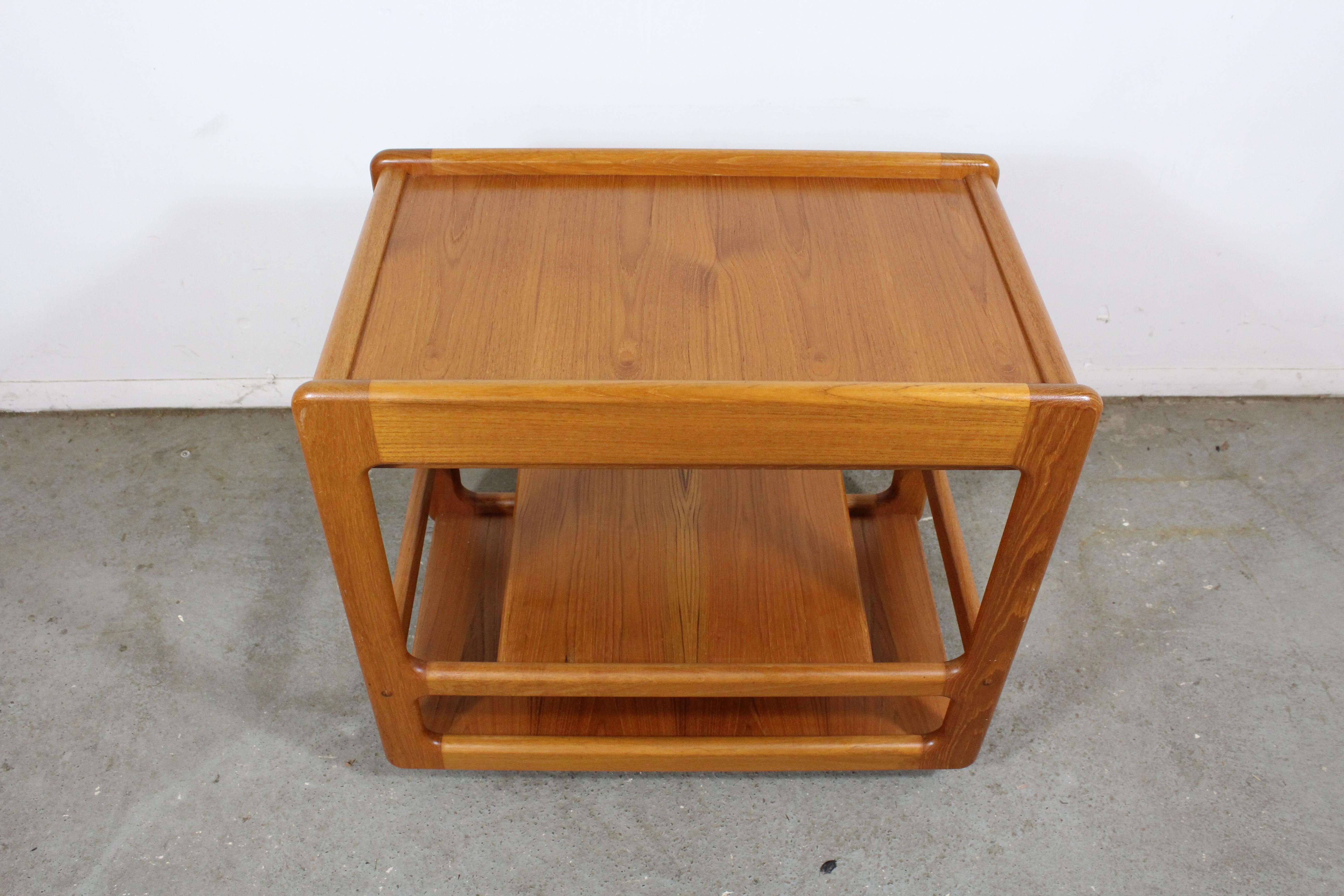 Mid-Century Modern  Danish Modern Teak Dry Bar/Tea Serving Cart on Wheels