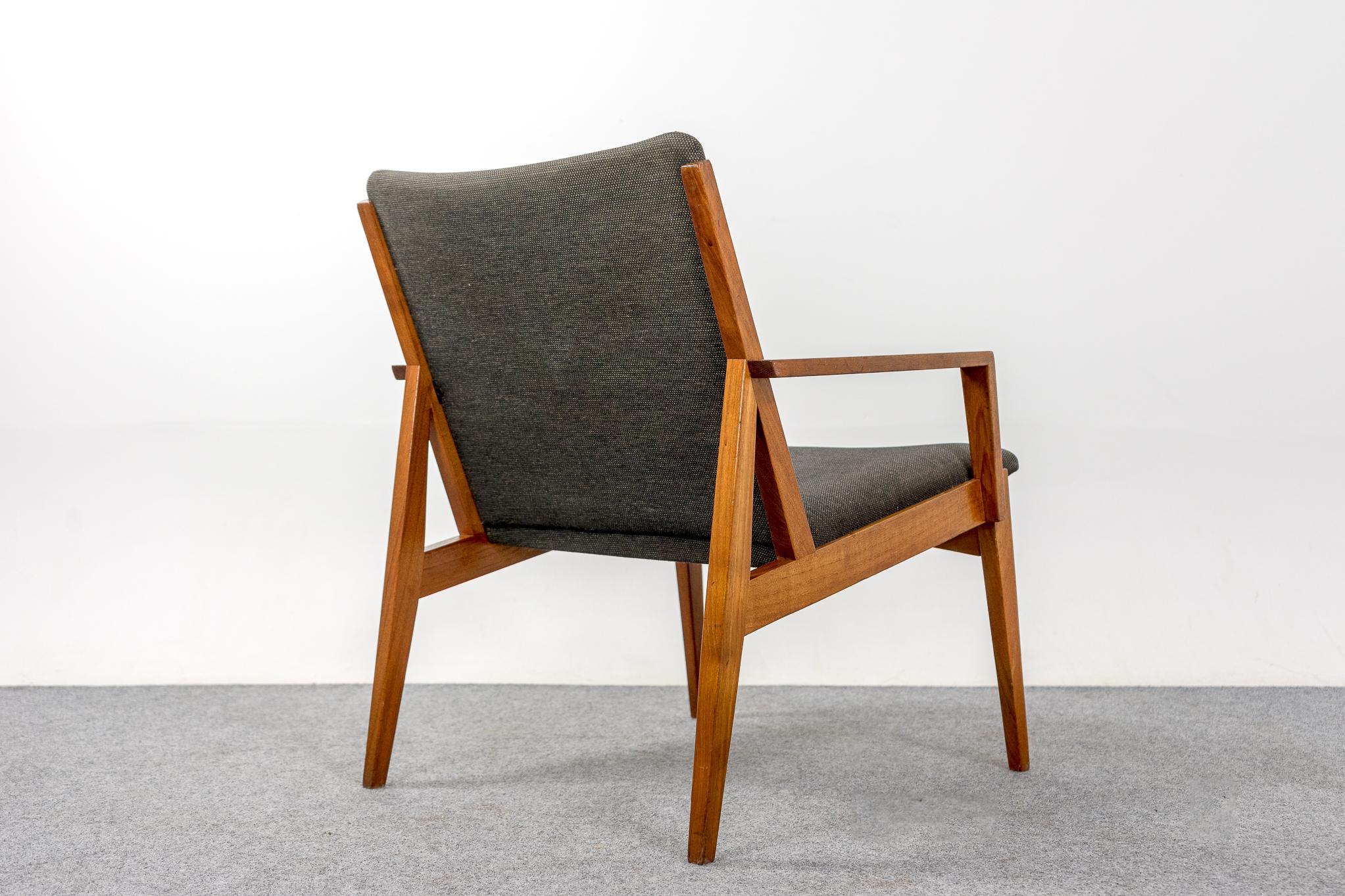 Danish Modern Teak Easy Chair In Good Condition For Sale In VANCOUVER, CA