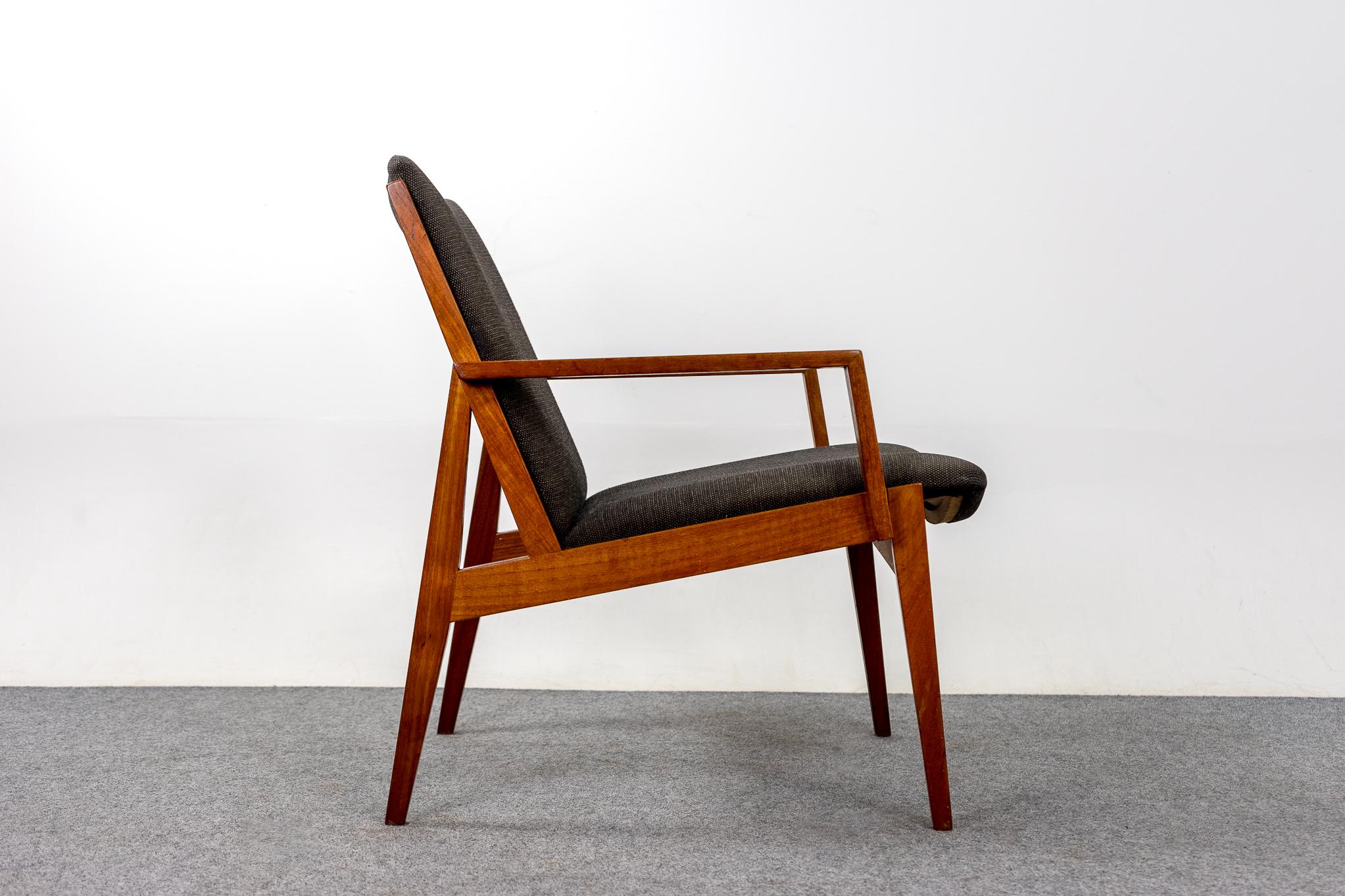Mid-20th Century Danish Modern Teak Easy Chair For Sale