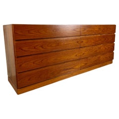 Danish Modern Teak Eight Drawer Dresser