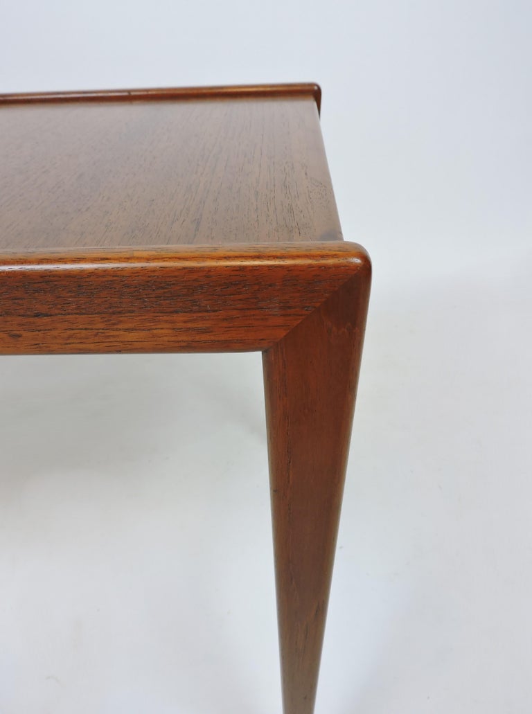 Photo inspiration: Visual Reference: Danish Modern Teak End Or Side Table With Tapered Legs