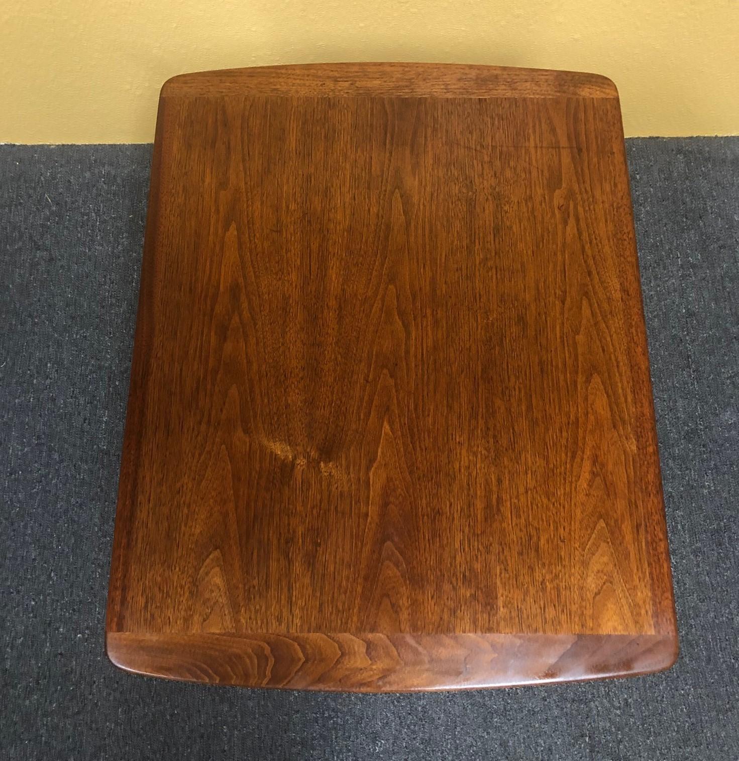 Danish Modern Teak End / Side Table with Floating Top 2