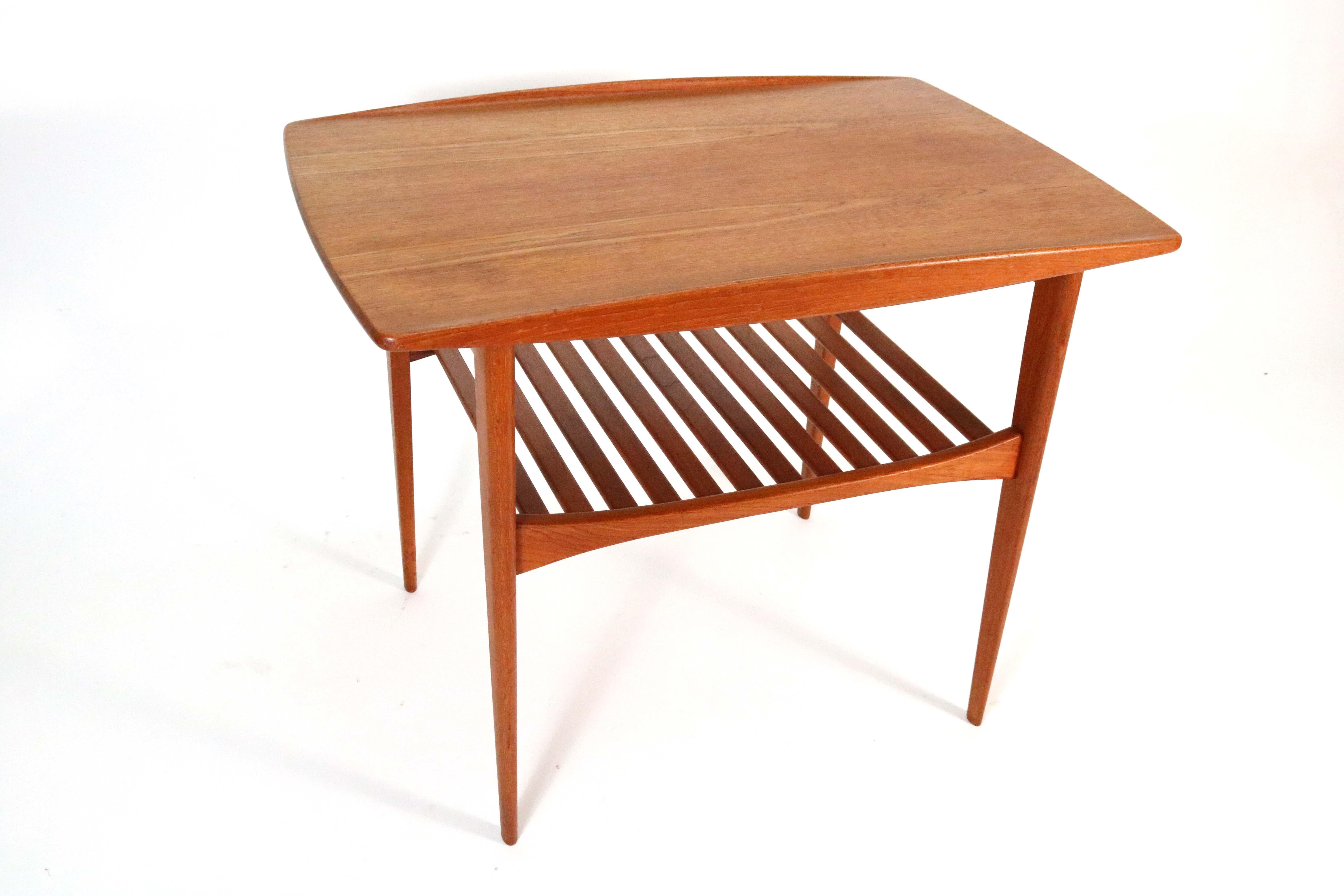Mid-20th Century Danish Modern Teak End Table by Povl Dinesen