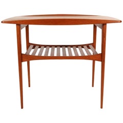 Danish Modern Teak End Table by Povl Dinesen