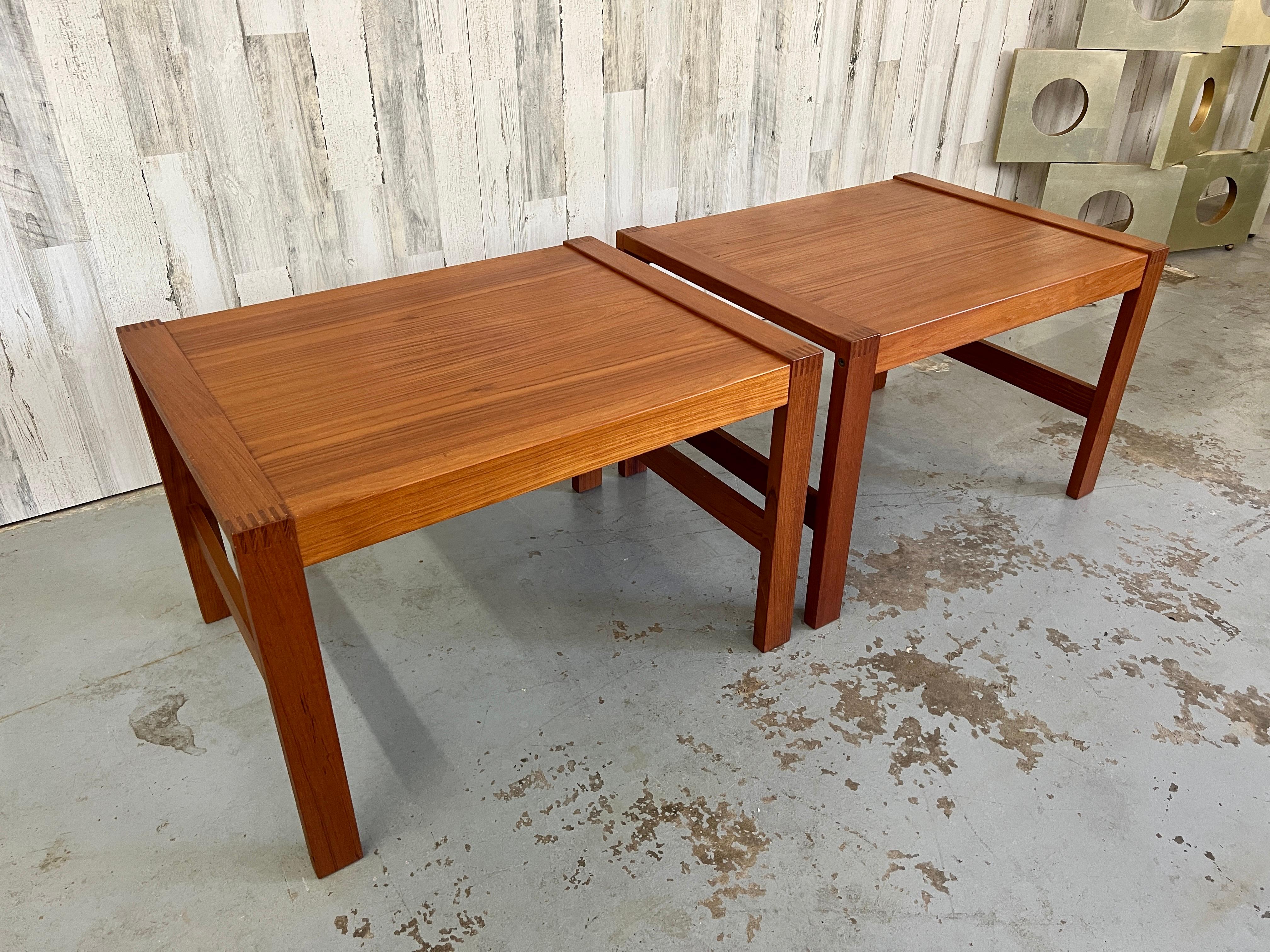 Danish Modern Teak End Tables 5