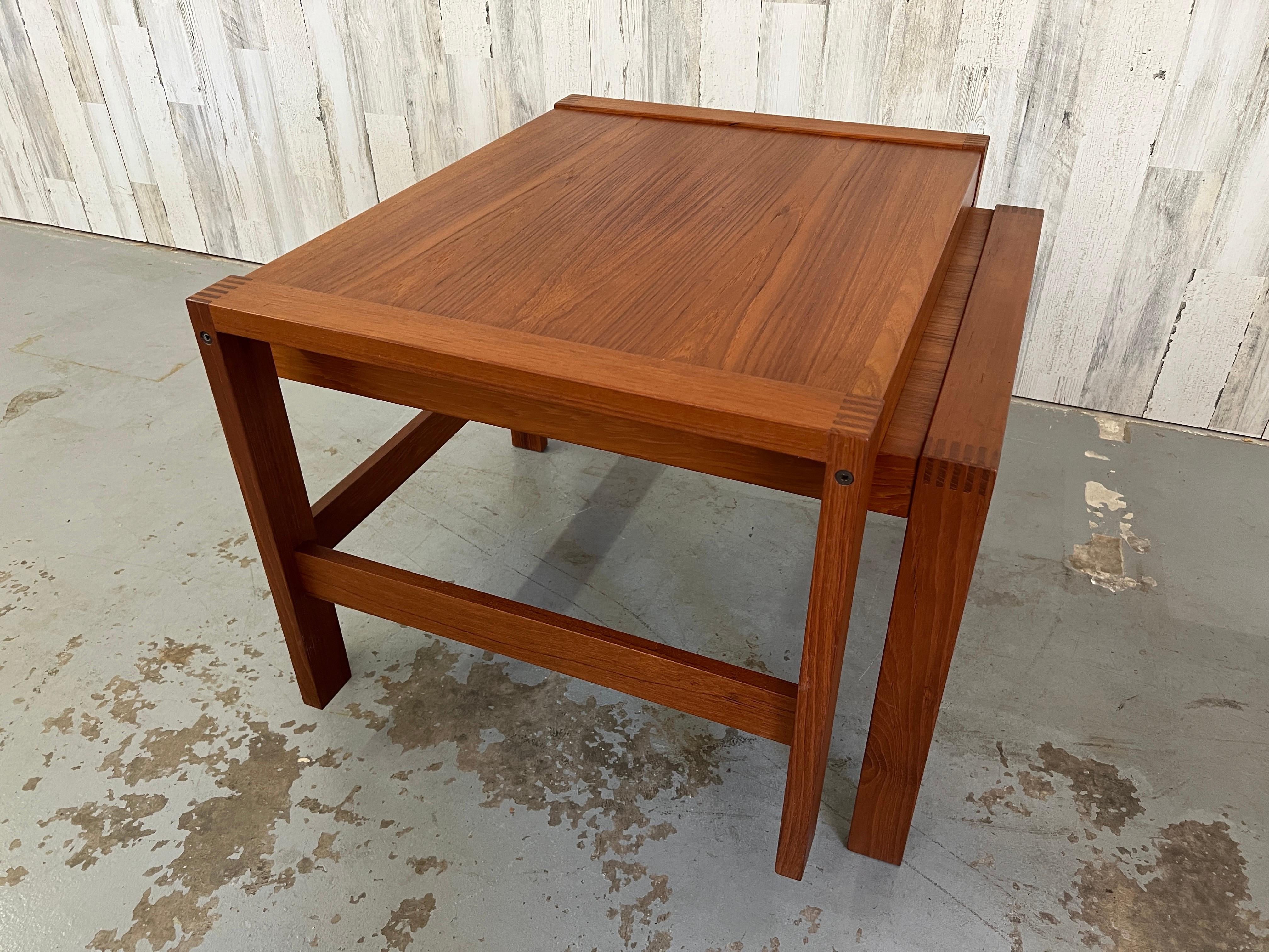 Danish Modern Teak End Tables 6