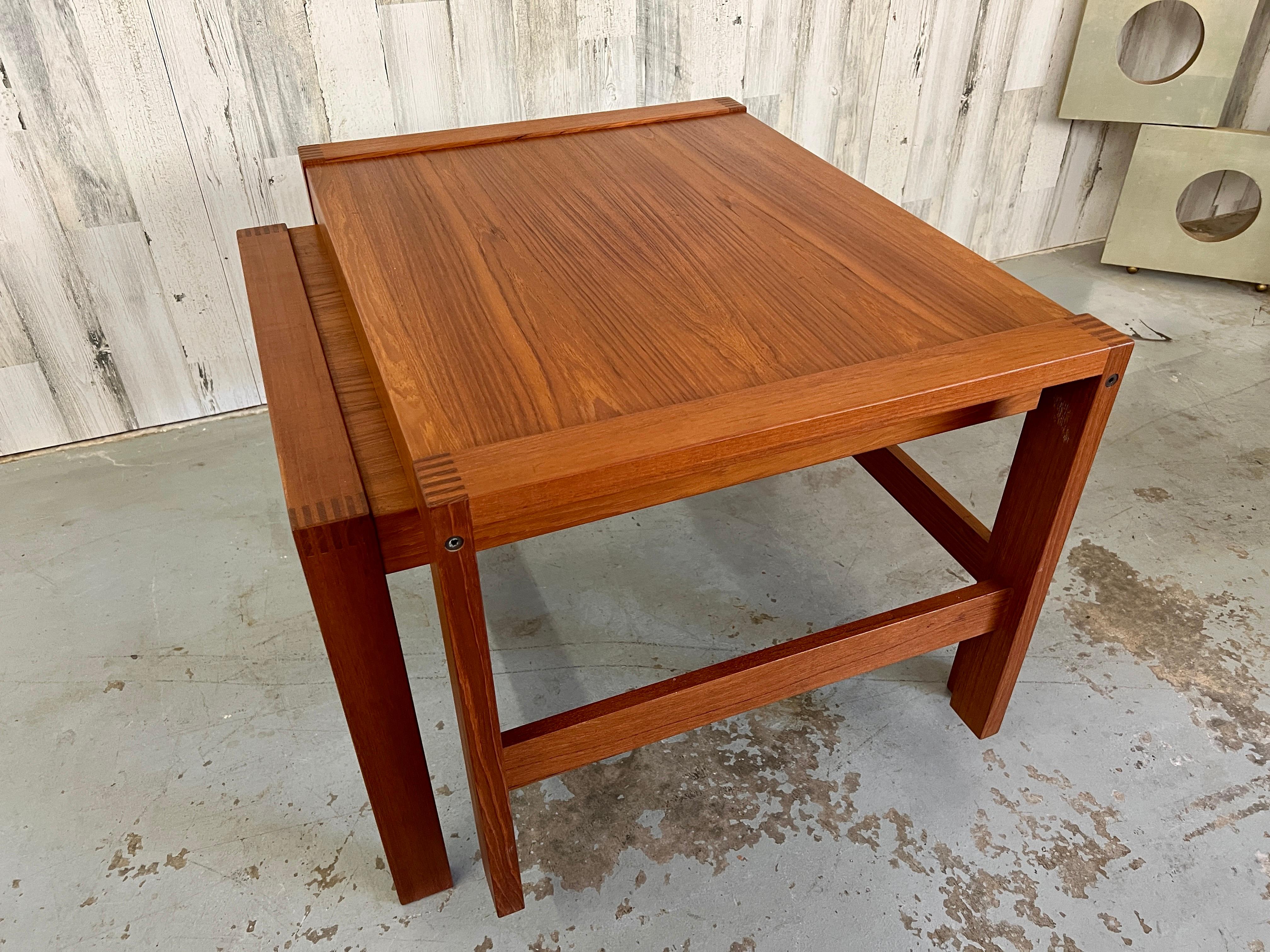 Danish Modern Teak End Tables 7