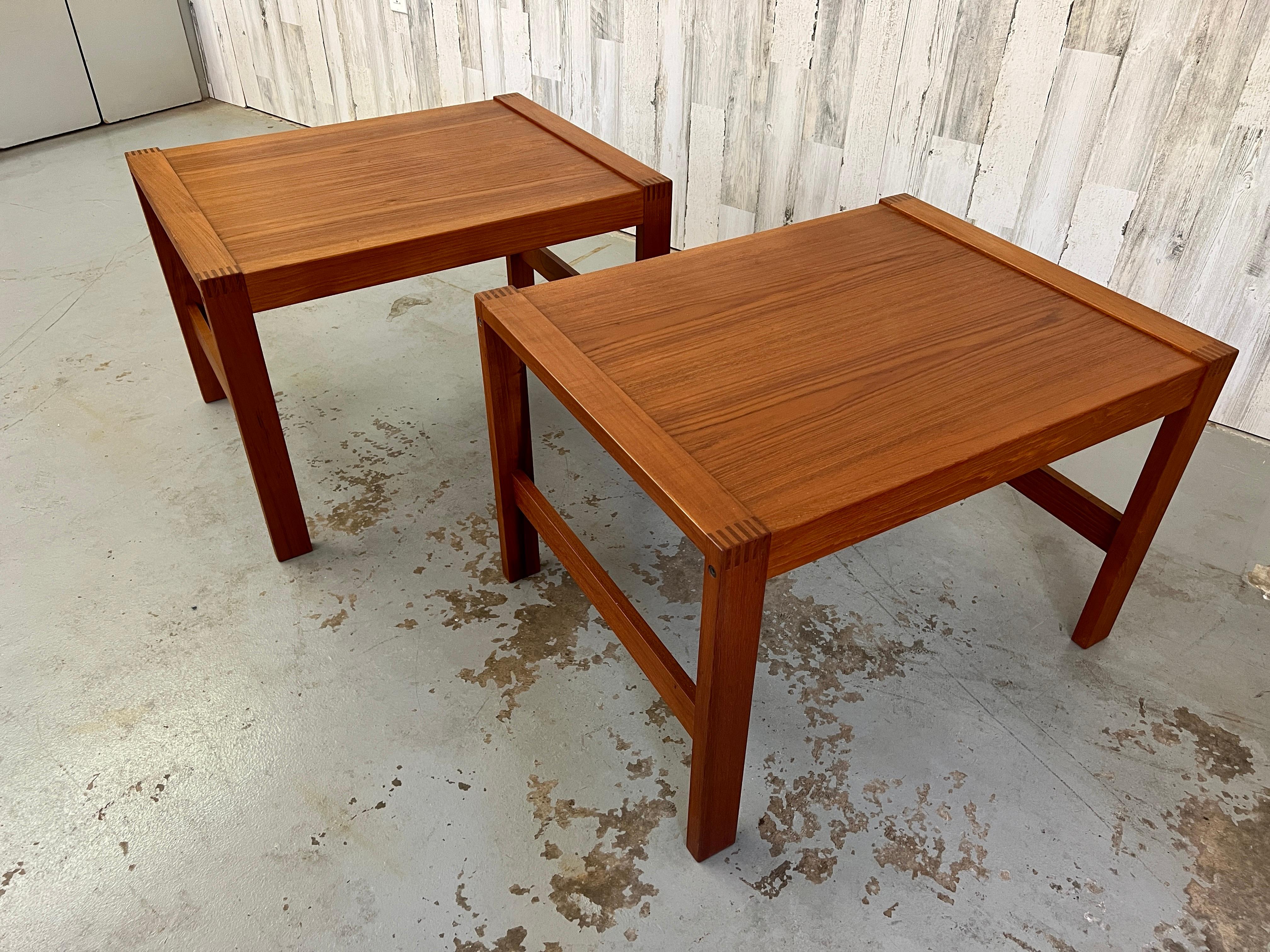 Danish Modern Teak End Tables 3