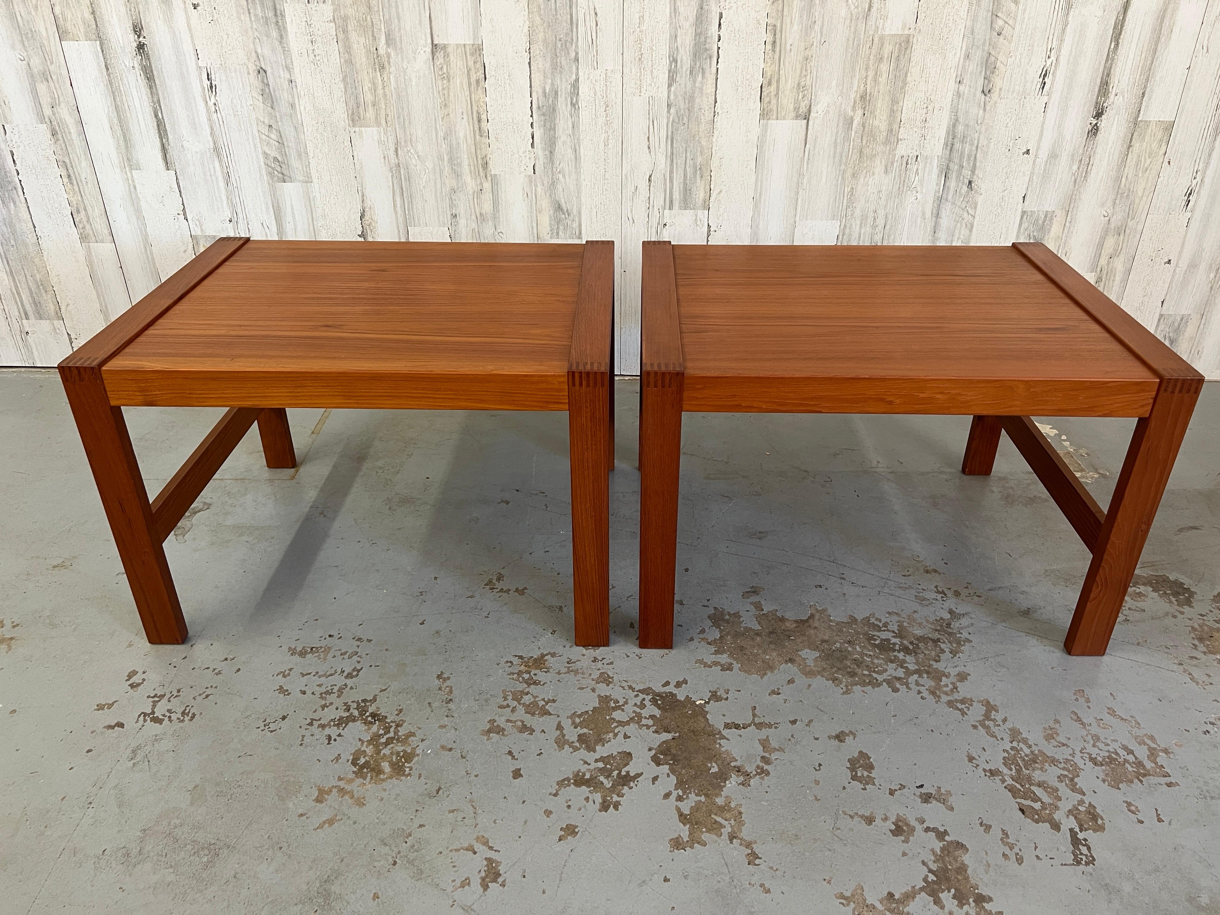 Danish Modern Teak End Tables 4