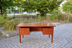 Danish Modern Teak Executive Writing Desk Henning Jorgensen for Fredericia