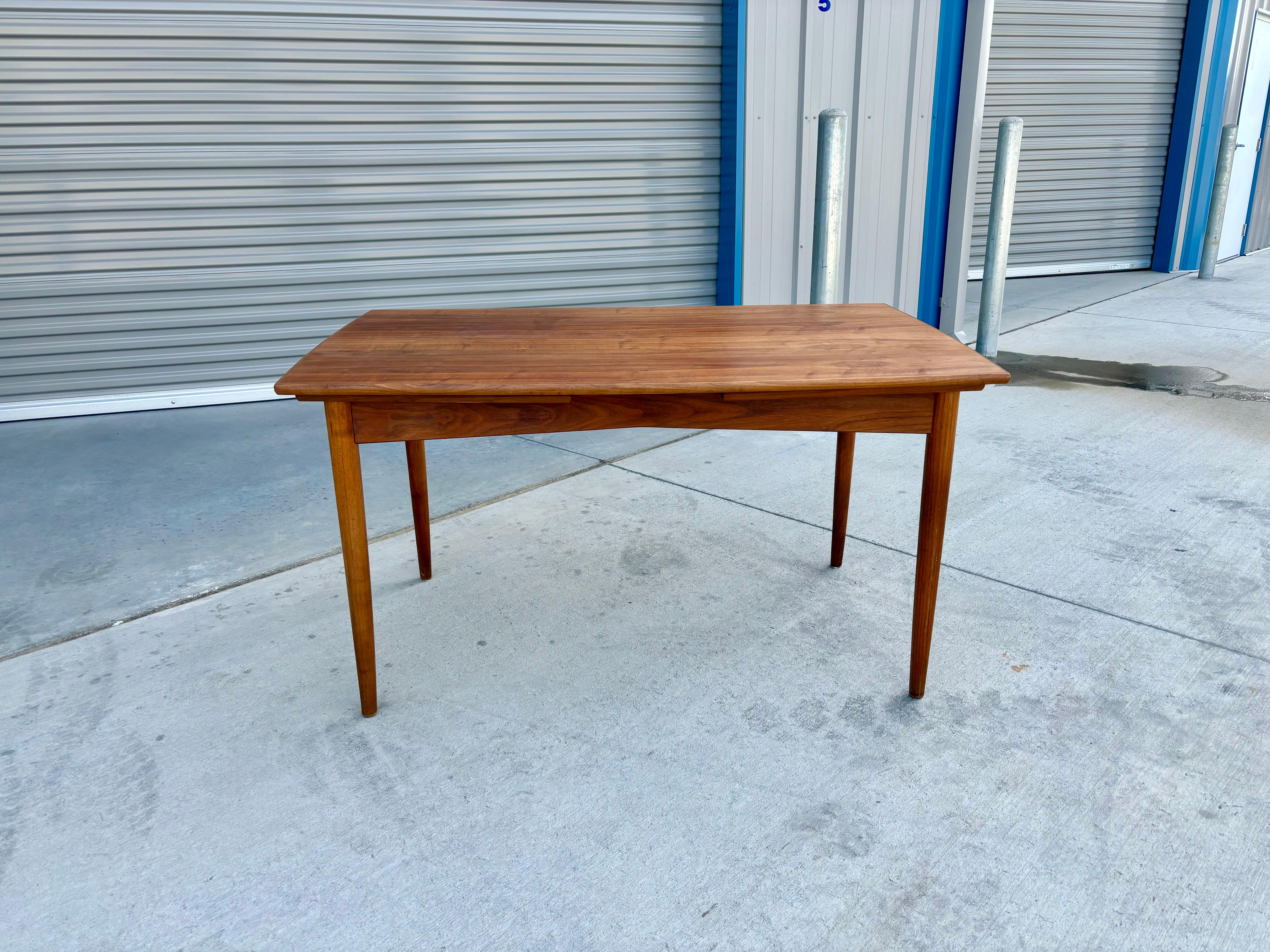 Danish Modern Teak Extendable Dining Table, 1960s For Sale 6