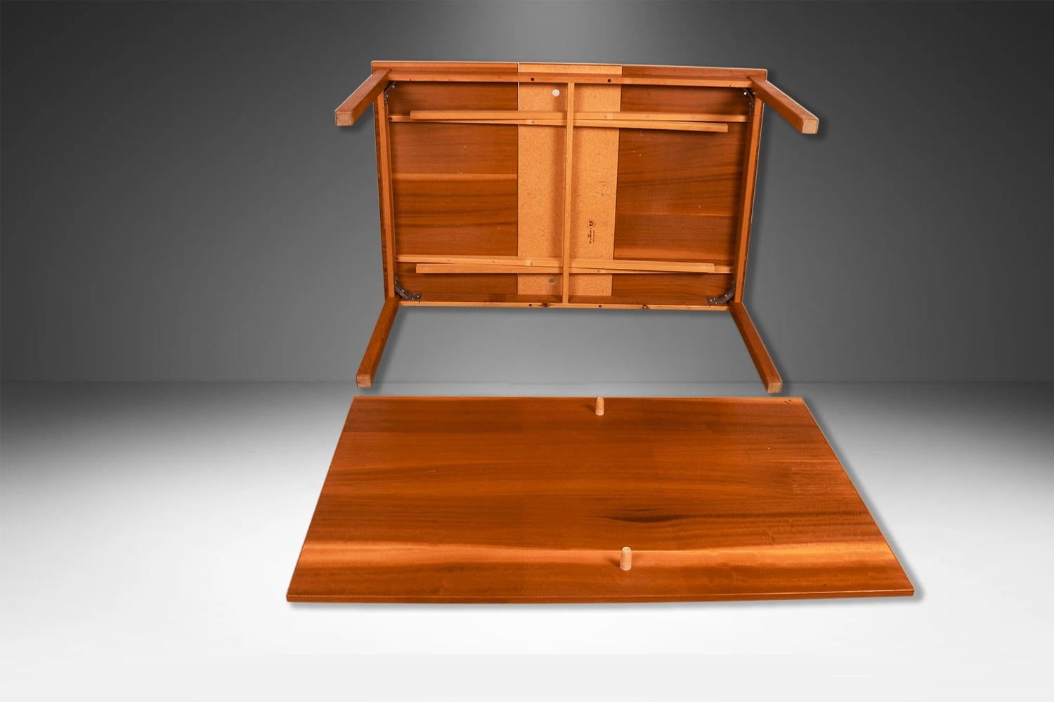 Danish Modern Teak Extendable Dining Table Vejle Stole Møbelfabrik For Sale 4