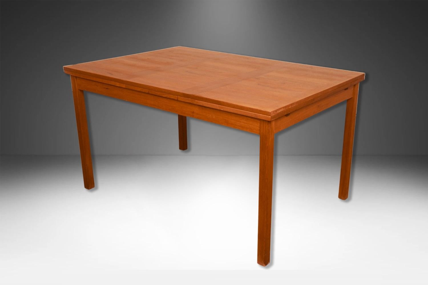 Danish Modern Teak Extendable Dining Table Vejle Stole Møbelfabrik For Sale 2
