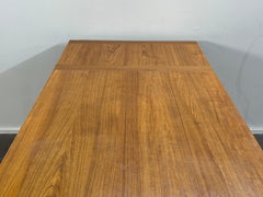 Danish Modern Teak Extending Draw Leaf Dining Table