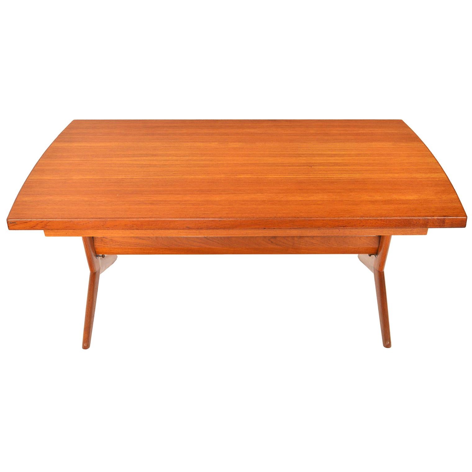 Danish Modern Teak Coffee Table Attr IB KofodLarsen at 1stDibs