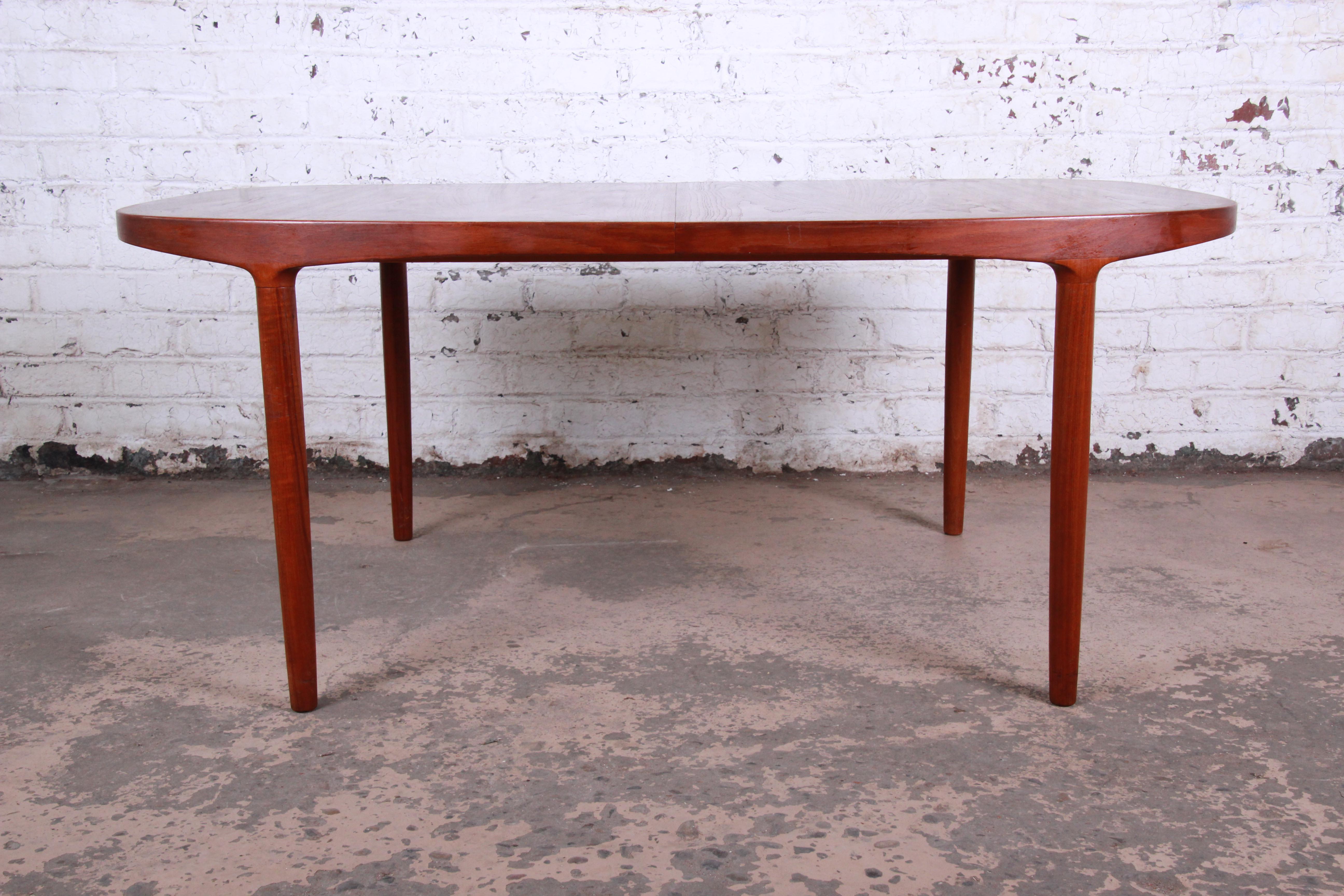 Danish Modern Teak Extension Dining Table by Harry Ostergaard, 1960s 7