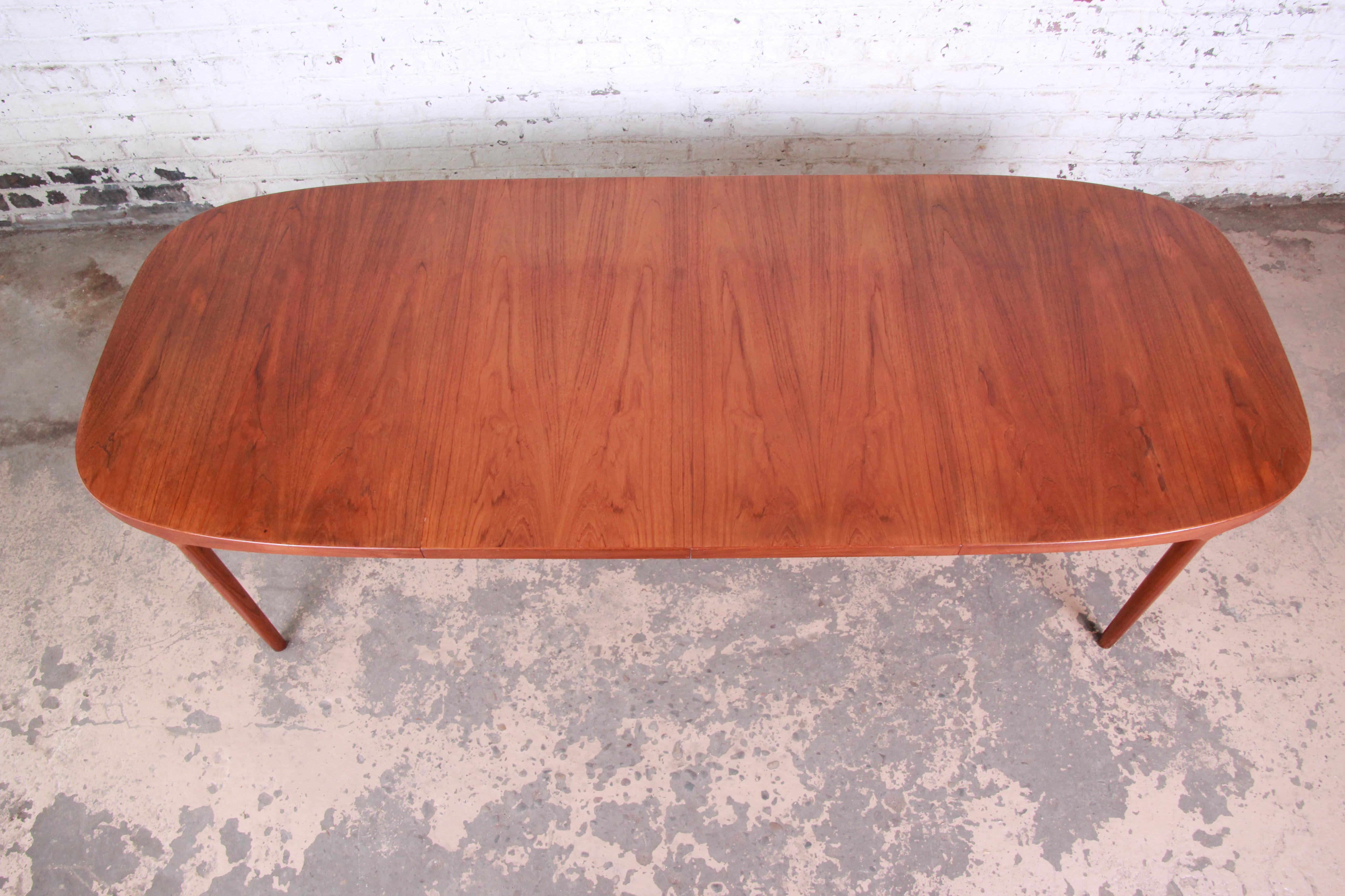 Mid-20th Century Danish Modern Teak Extension Dining Table by Harry Ostergaard, 1960s