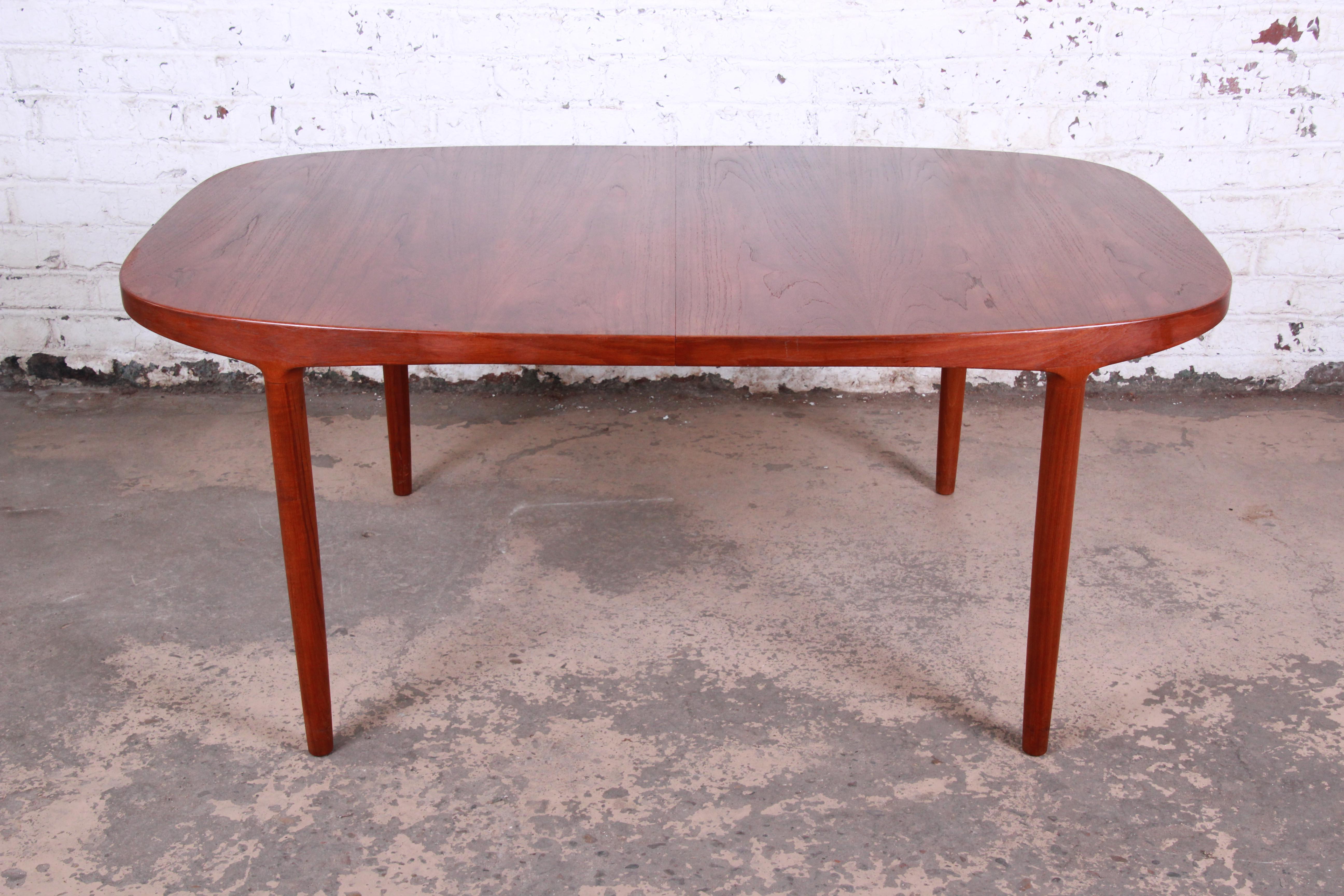 Danish Modern Teak Extension Dining Table by Harry Ostergaard, 1960s 3