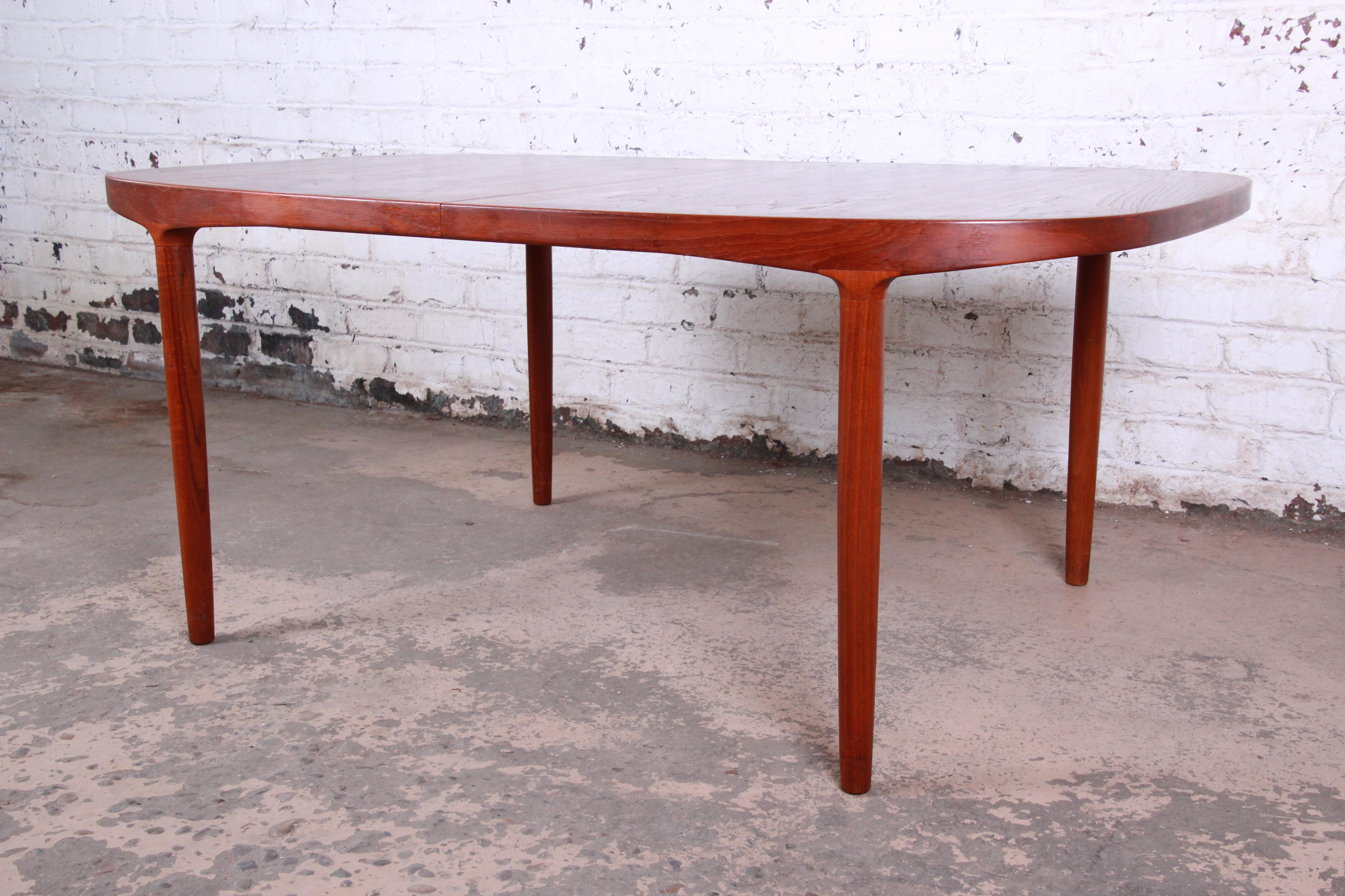 Danish Modern Teak Extension Dining Table by Harry Ostergaard, 1960s 4