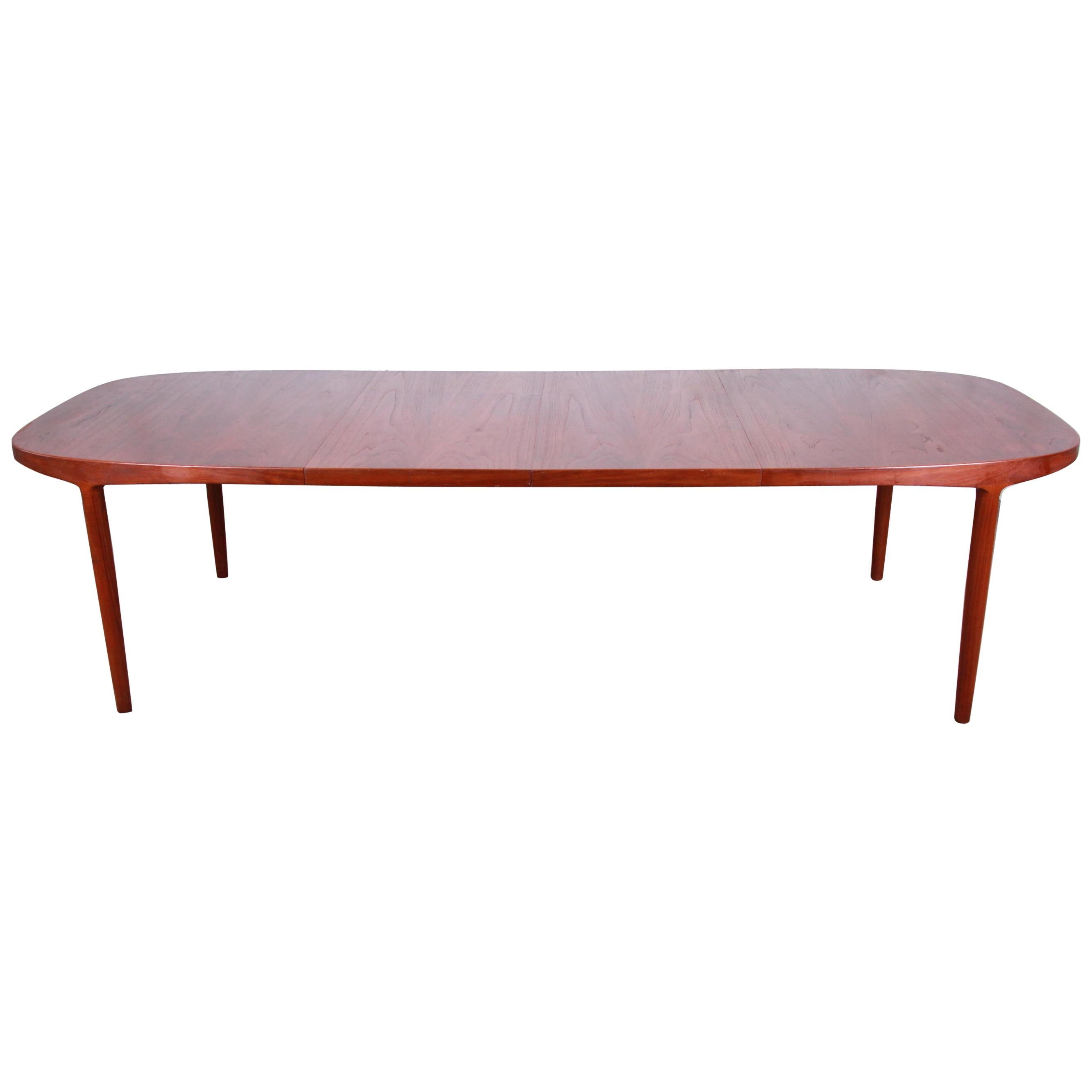 Danish Modern Teak Extension Dining Table by Harry Ostergaard, 1960s