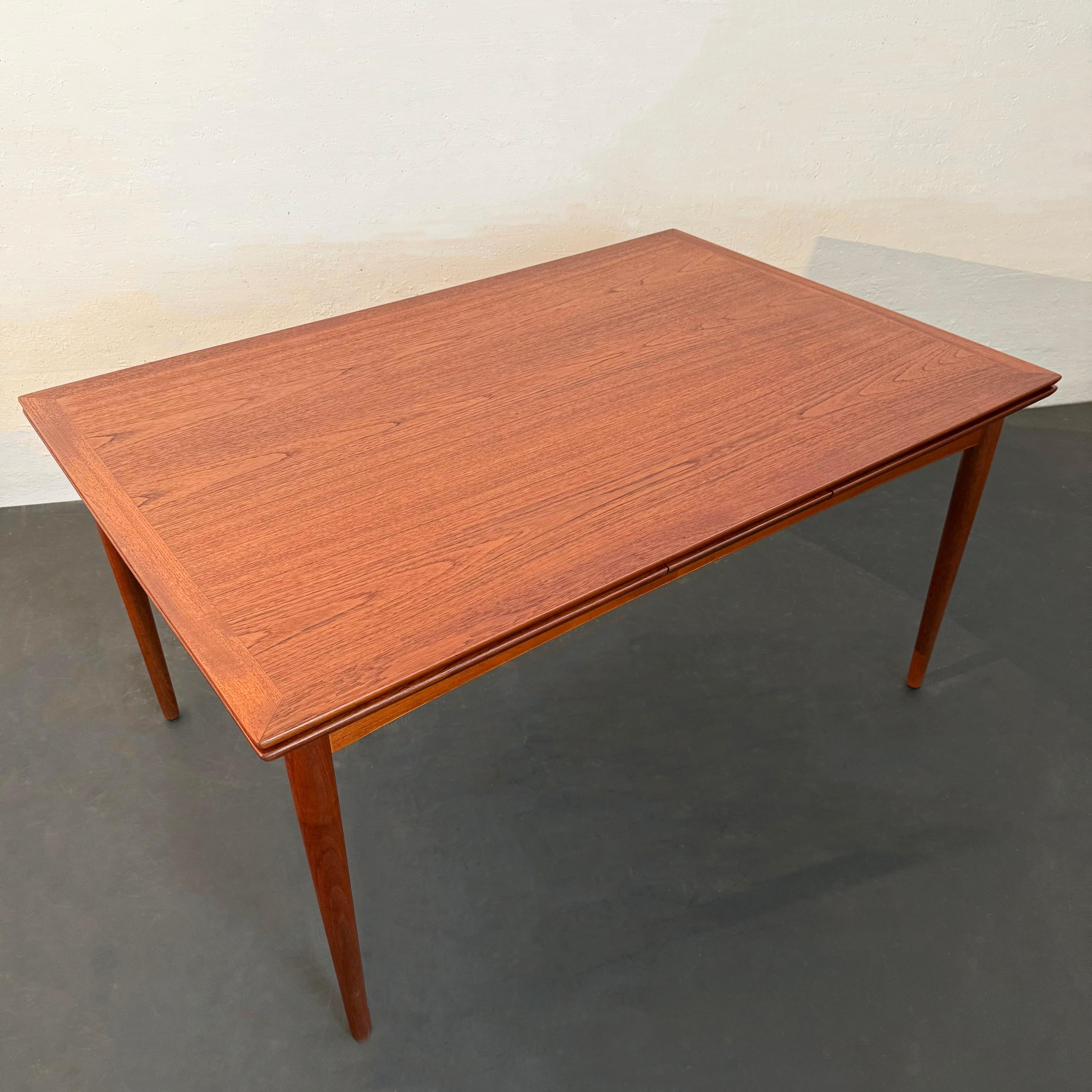 Danish Modern Teak Extension Dining Table By Selig For Sale 5