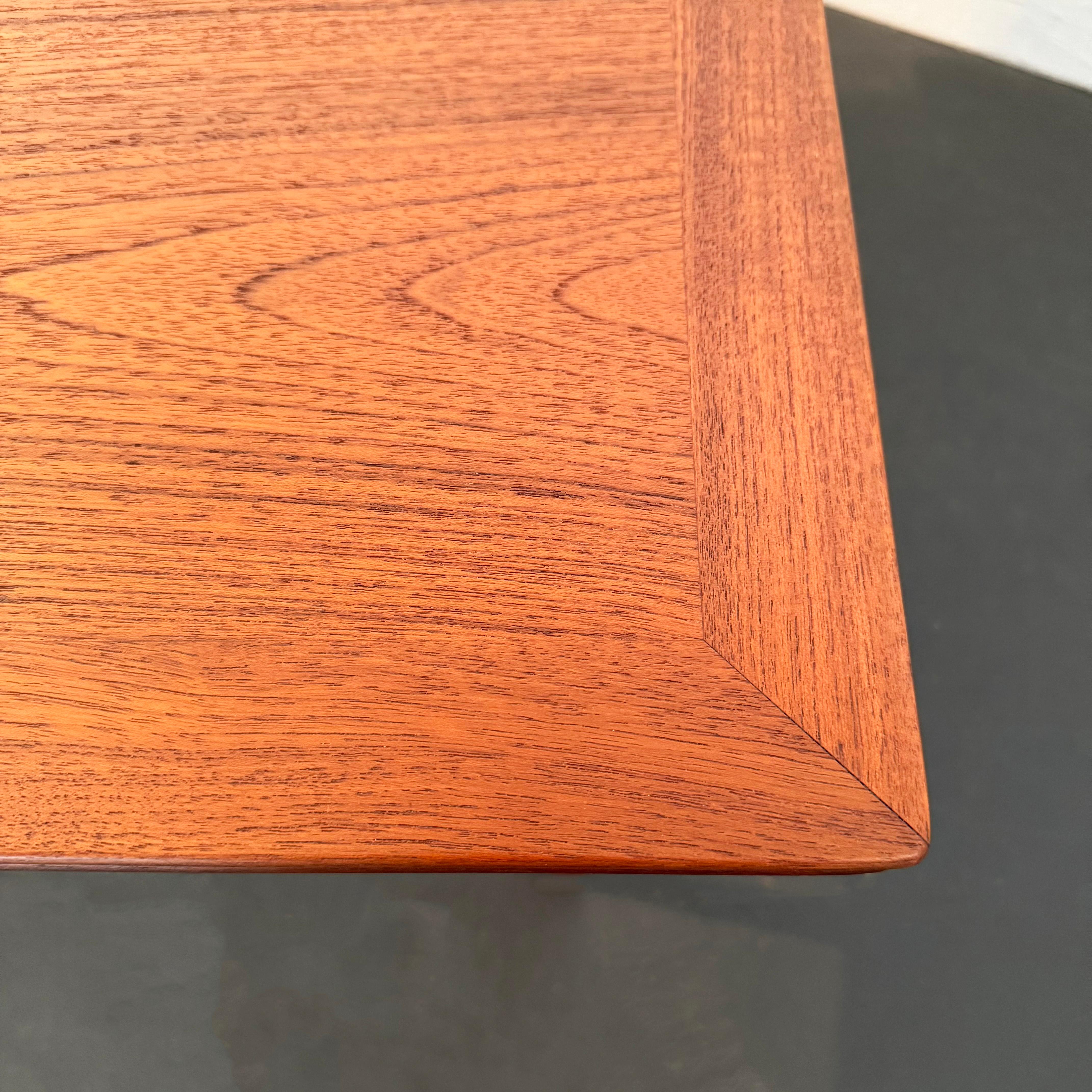 Danish Modern Teak Extension Dining Table By Selig For Sale 6
