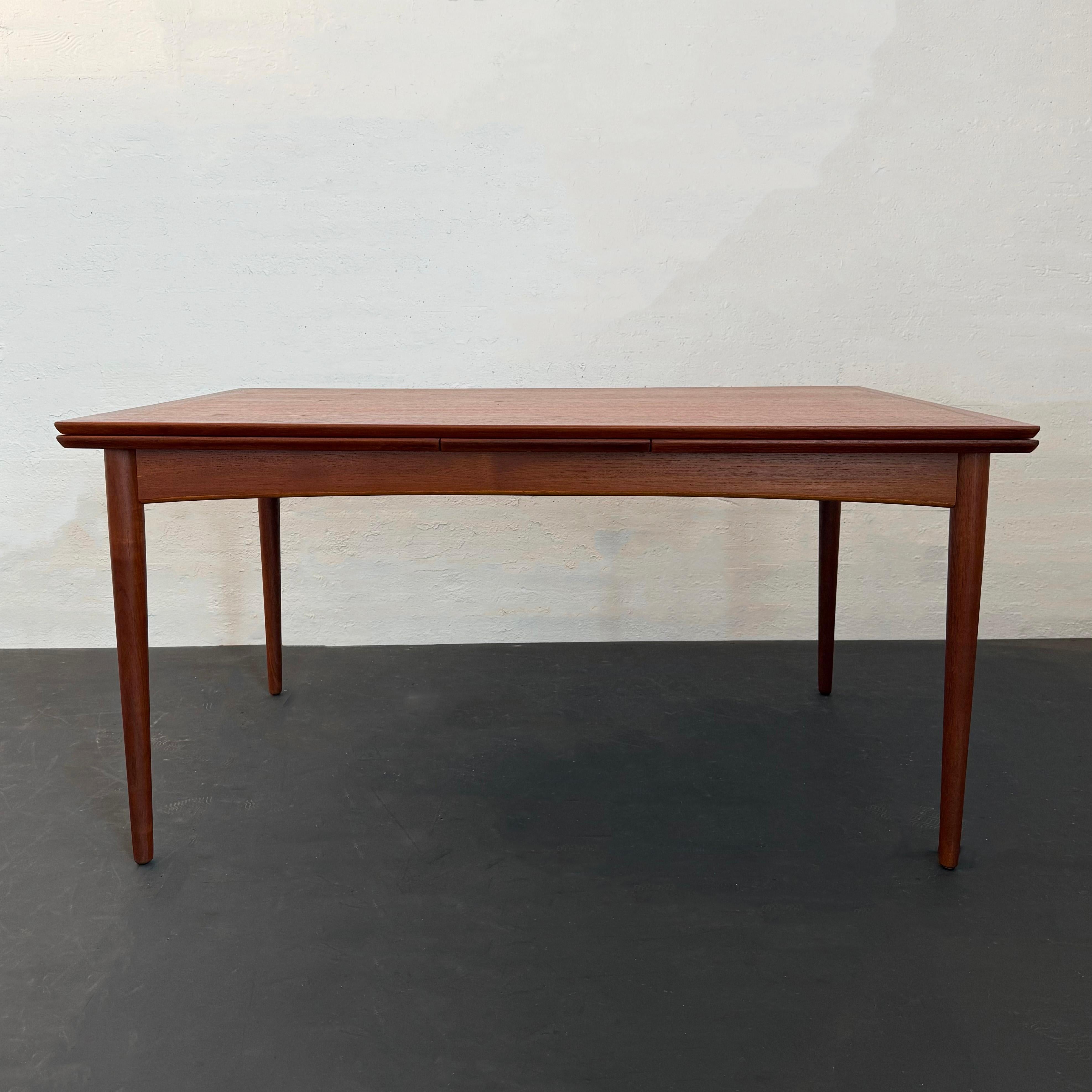 Scandinavian Modern Danish Modern Teak Extension Dining Table By Selig For Sale
