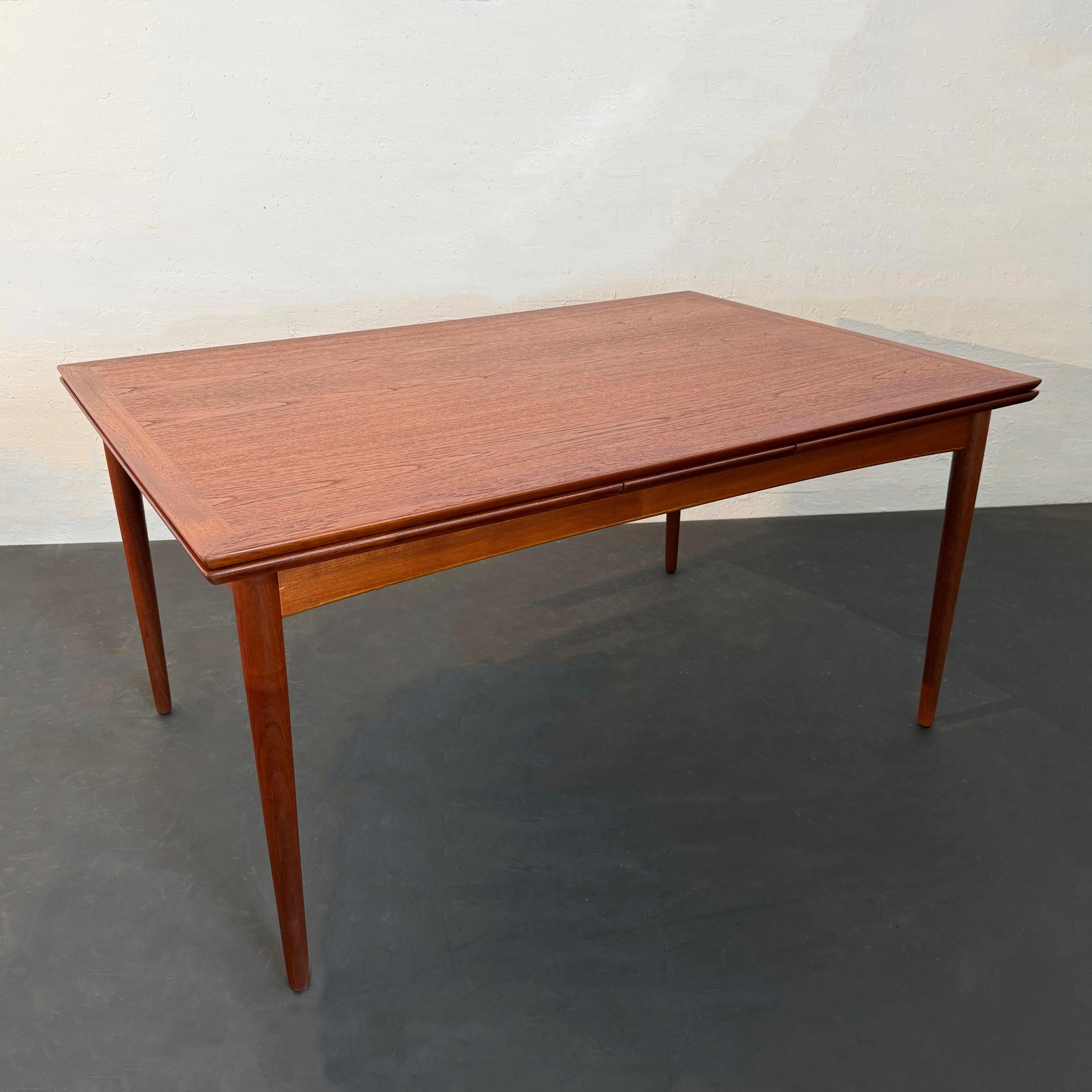 Danish Modern Teak Extension Dining Table By Selig For Sale 1