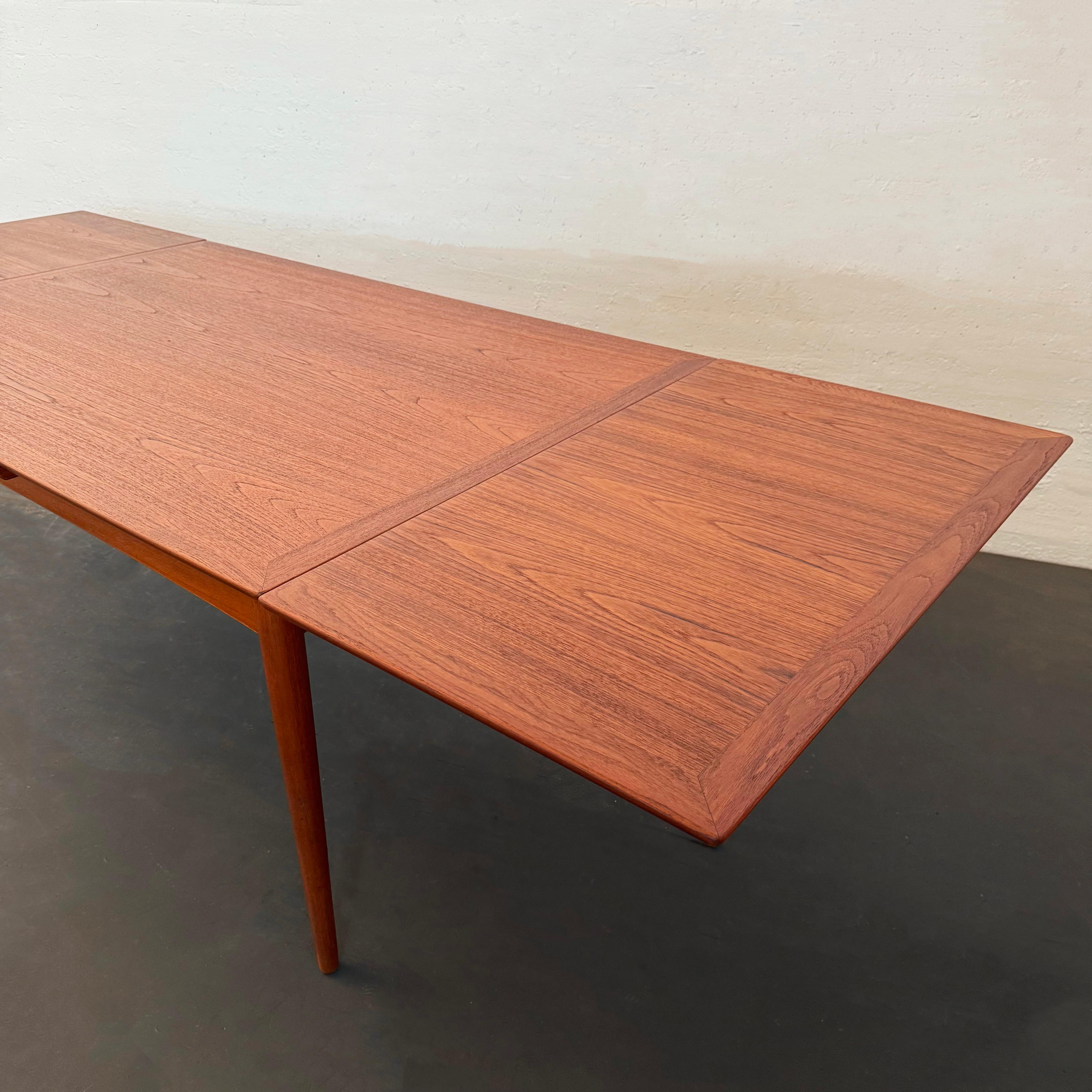 Danish Modern Teak Extension Dining Table By Selig For Sale 3
